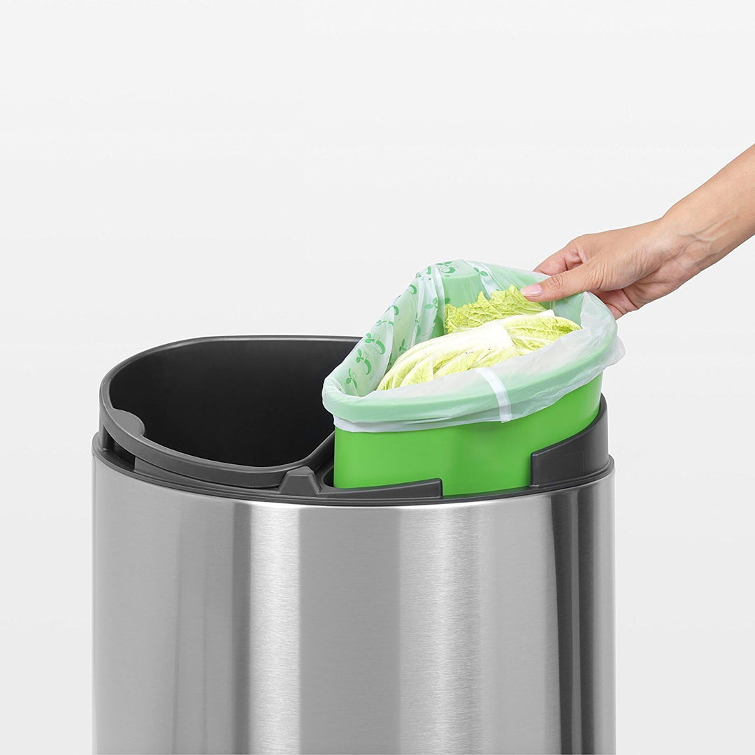 Brabantia - Compostable Bin Liners Size C, 10-12L, 10 Bags, Green