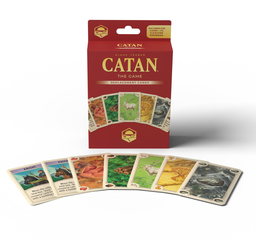 CATAN Base Game Card Accessory (CN3281) - Complete Replacement Set for 6th Edition