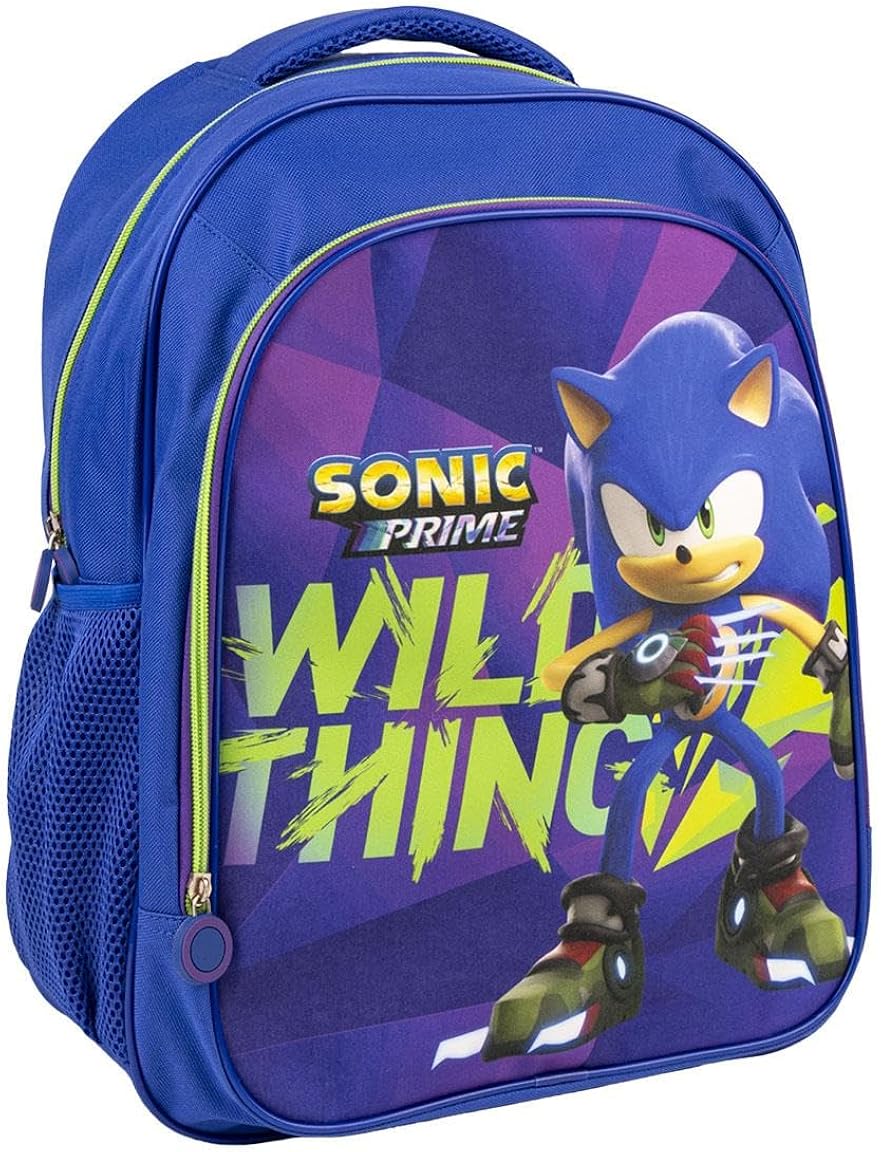 CERDÁ LIFE'S LITTLE MOMENTS Sonic Prime School Backpack for Kids, Medium, Purple and Blue (2100004691)