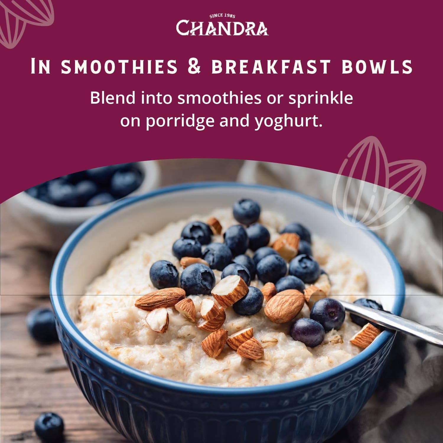 CHANDRA Whole Foods Raw Almonds - 1KG Pack | Gluten-Free, Vegan, Keto/Paleo Friendly 6
