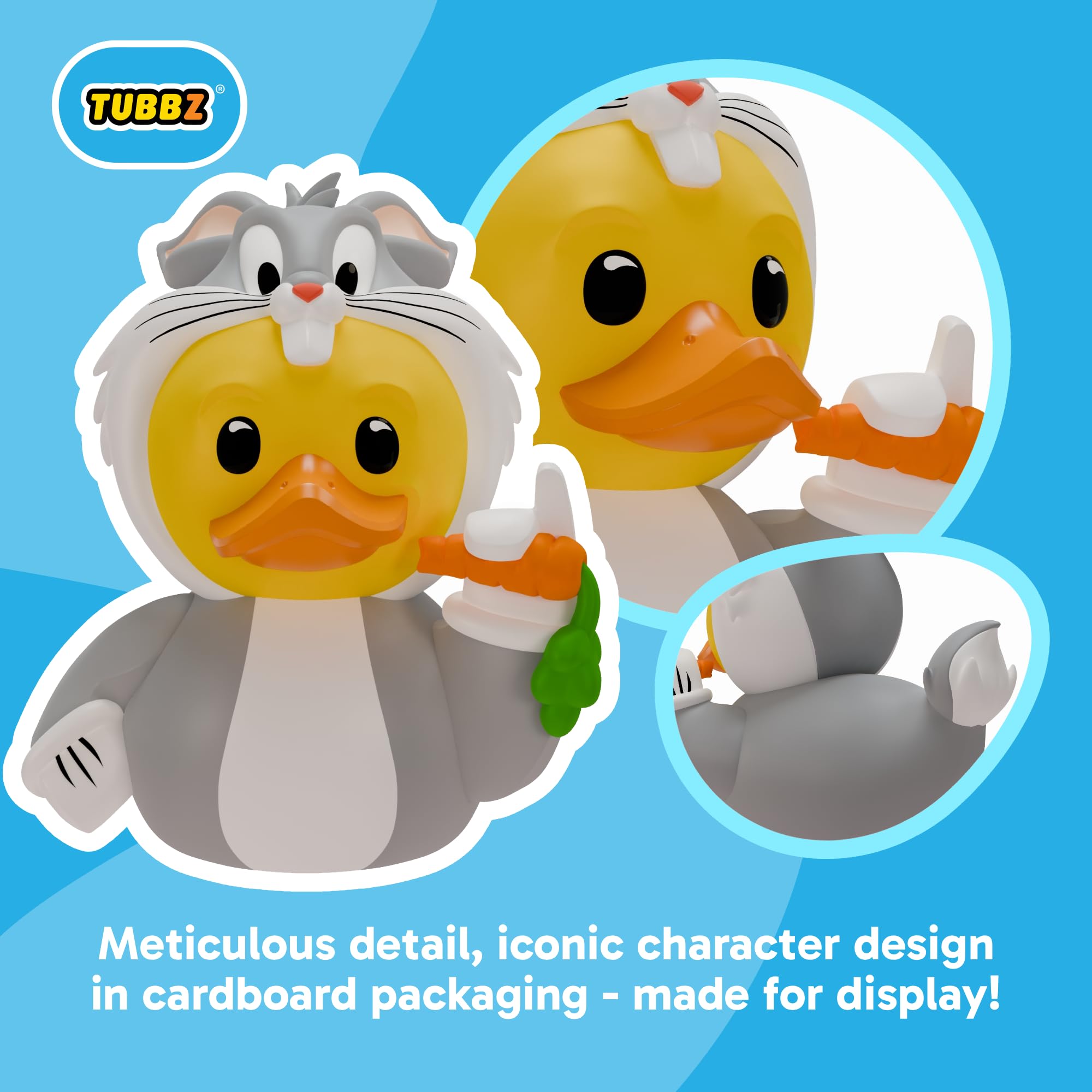TUBBZ Looney Tunes Bugs Bunny Cosplaying Rubber Duck Vinyl Figure NS5790