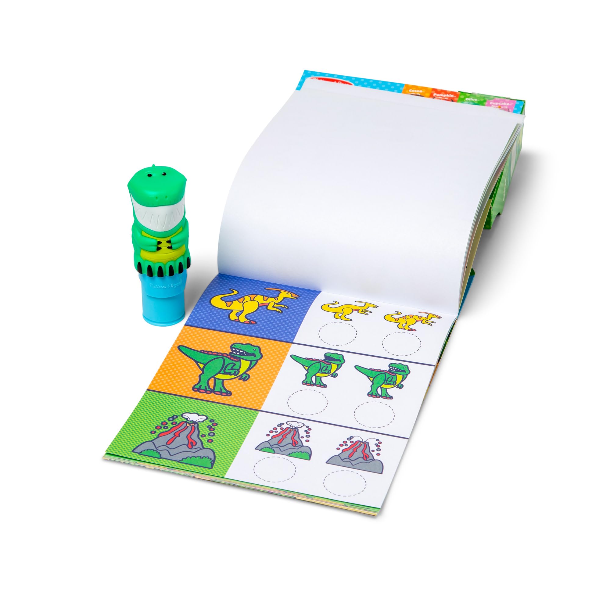 Melissa & Doug Sticker Wow Stamper & Activity Pad - Dinosaur Theme | Ages 3+ 4