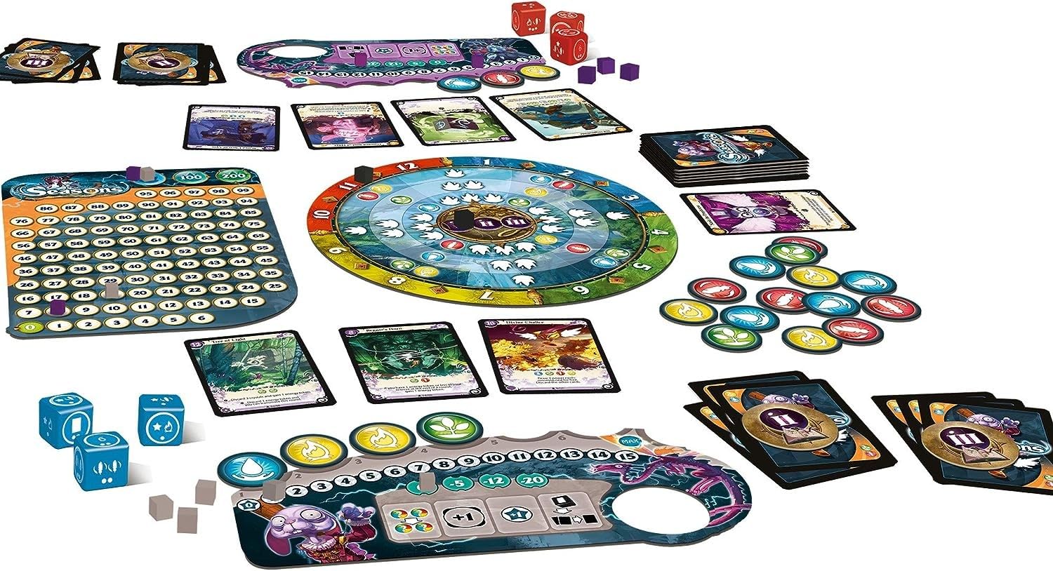 Libellud Seasons Board Game | Strategy Card & Dice Game | 2-4 Players | 60 Min Playtime | Ages 14+ 5