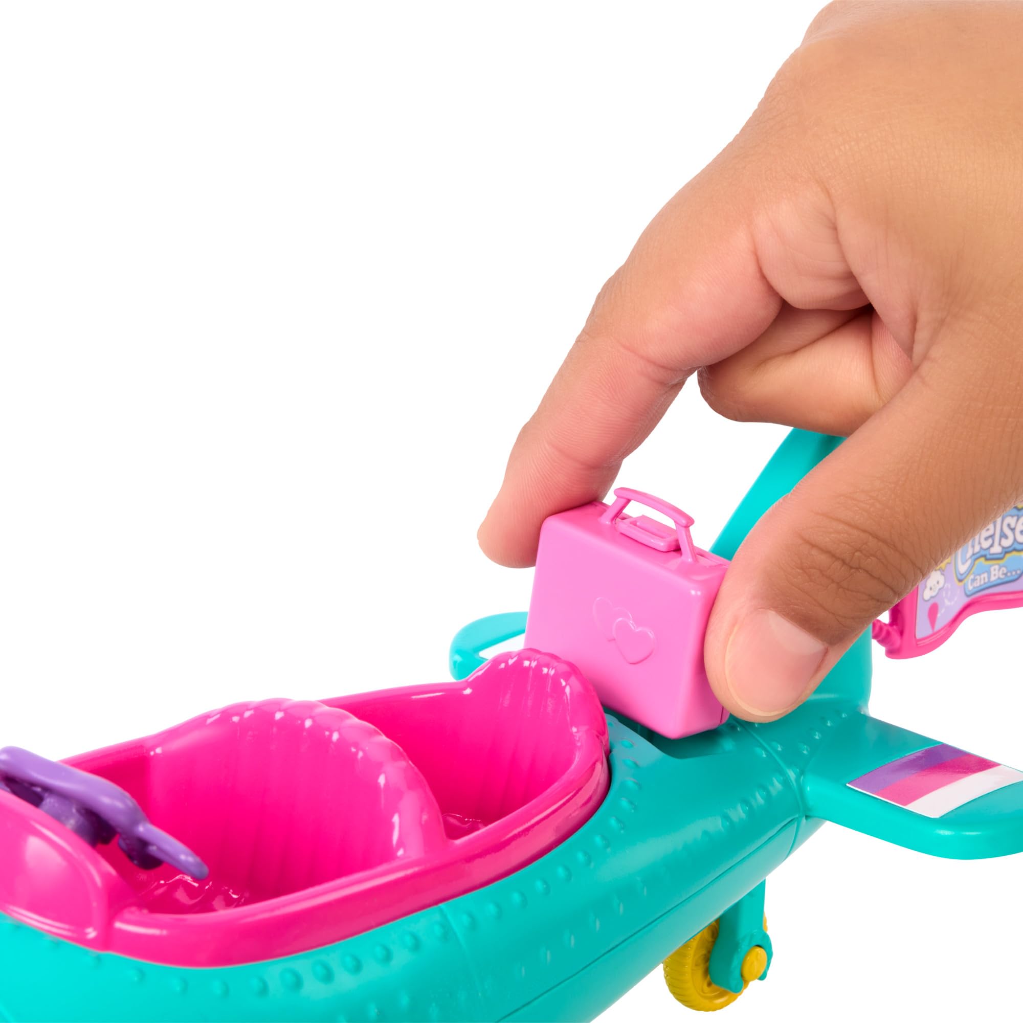 Barbie Chelsea Can Be… Doll & Plane Playset - Pilot Chelsea, Puppy, Spinner Propeller | Ages 3+ 5