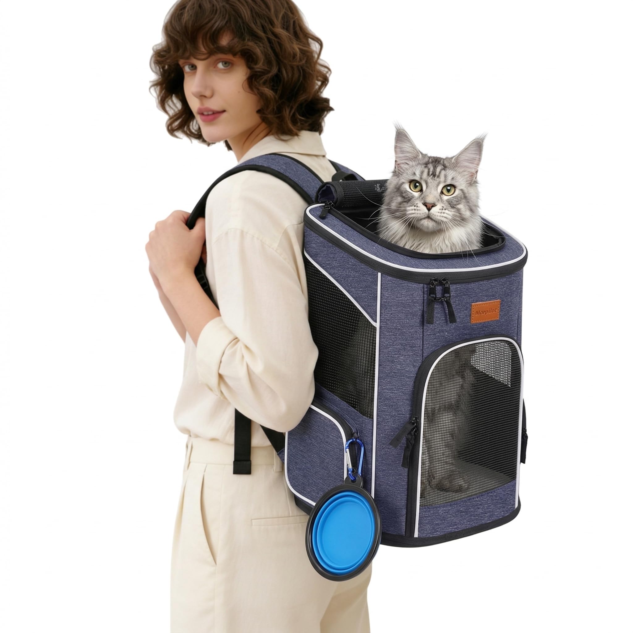 morpilot Pet Carrier Backpack - Airline Approved for Cats & Small Dogs up to 7 kg | Foldable 1