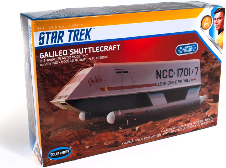 Polar Lights POL909 Star Trek TOS Galileo Shuttle Model Kit - Advanced Skill Level, Ages 14+