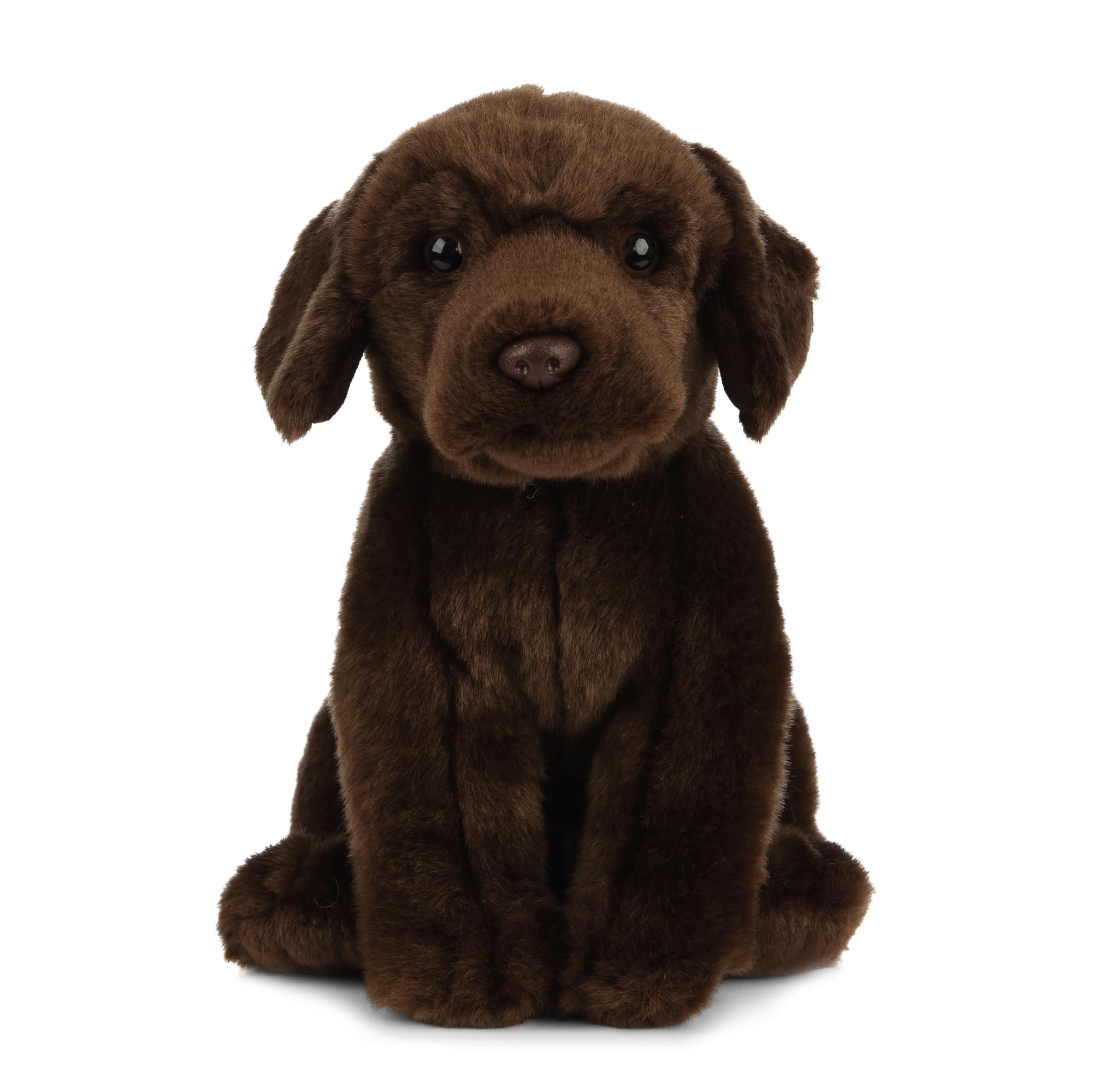 Chocolate Labrador Plush Toy - Soft Stuffed Animal for Kids & Adults, 20cm Brown
