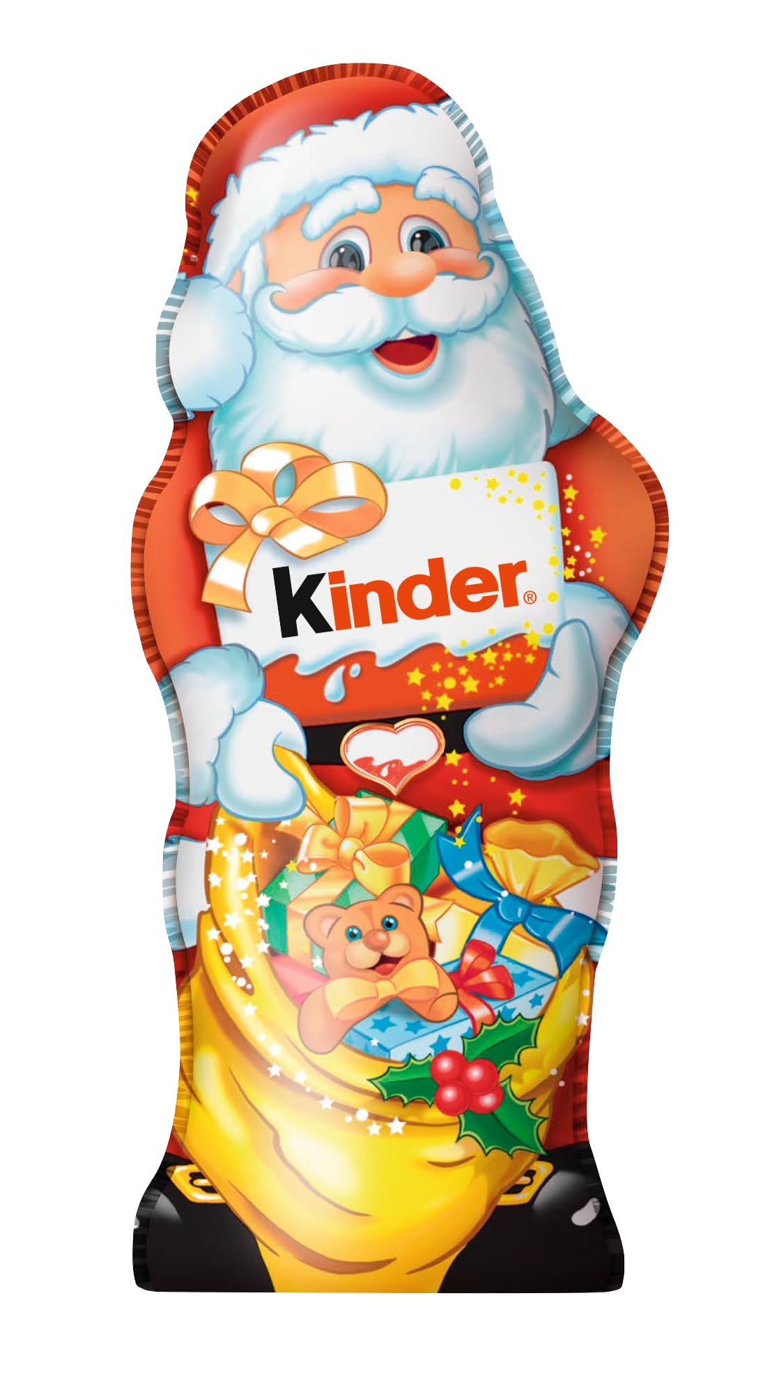 Kinder Milk Chocolate Santa Figure Gift, 110g Festive Chocolate Stocking Filler 4