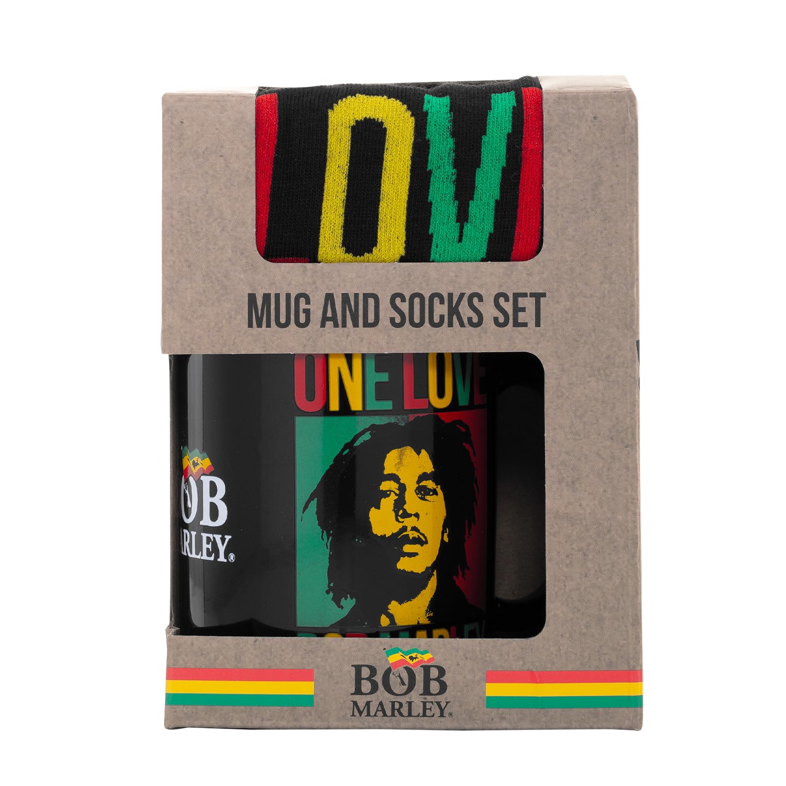 Pyramid International Bob Marley Mug and Socks Set - Multicolor, 11 Ounces 1