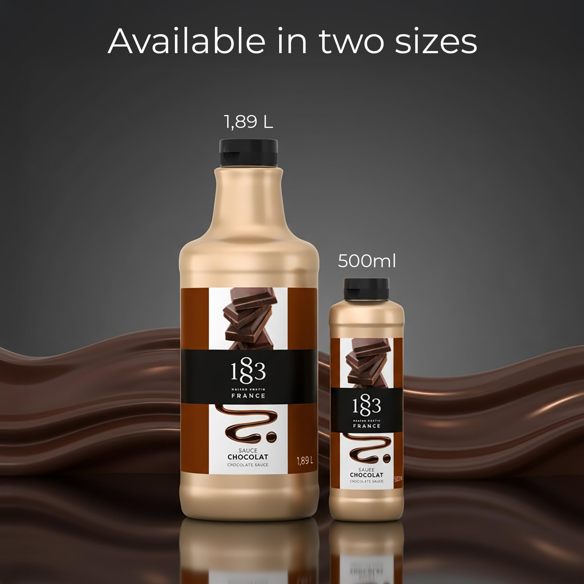 1883 Maison Routin Chocolate Sauce - Rich Cocoa Blend | 500ml Squeezable Tube 2