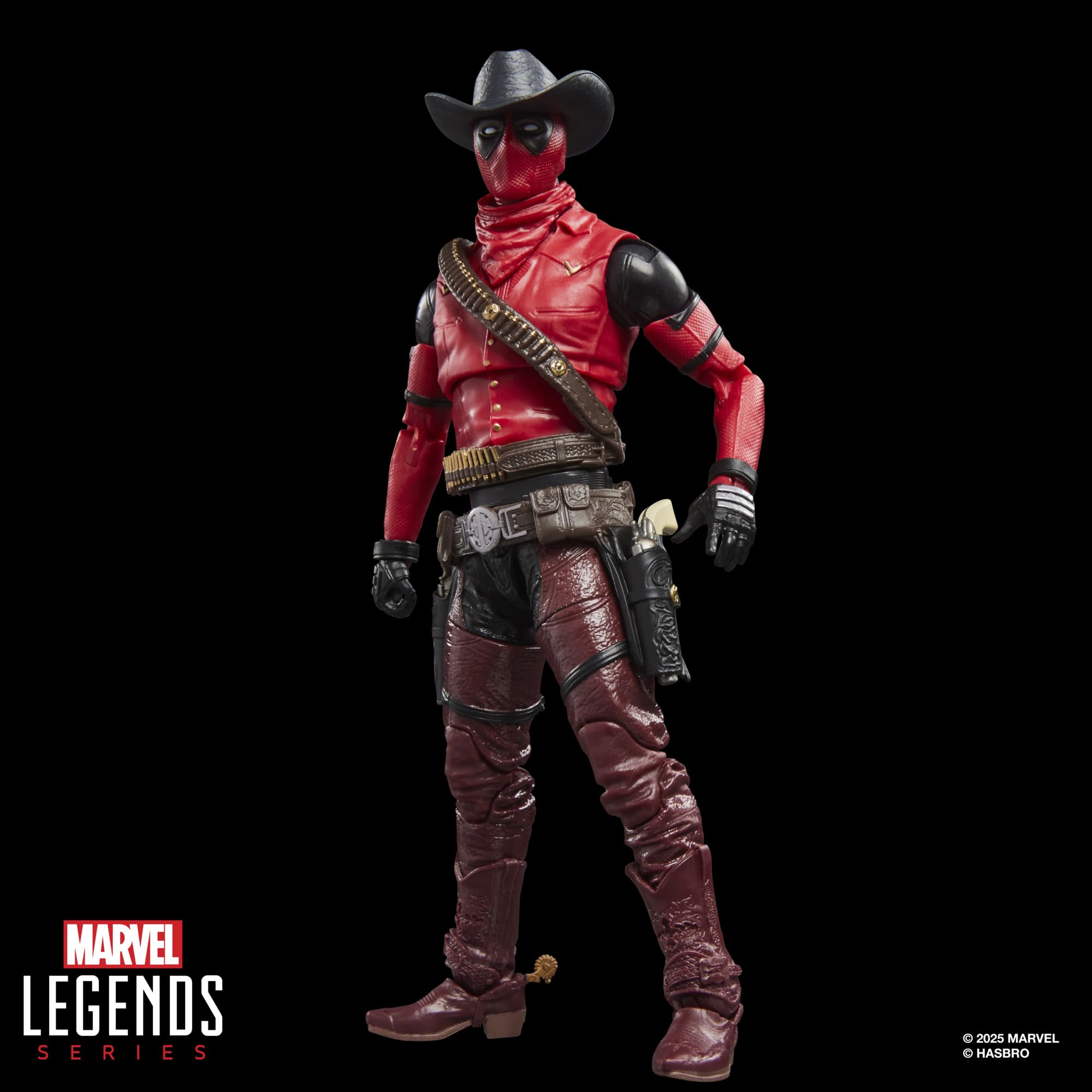 Marvel Legends Series Cowboypool Action Figure - 6 Inch Scale | 20+ Points of Articulation | 7 Accessories 8