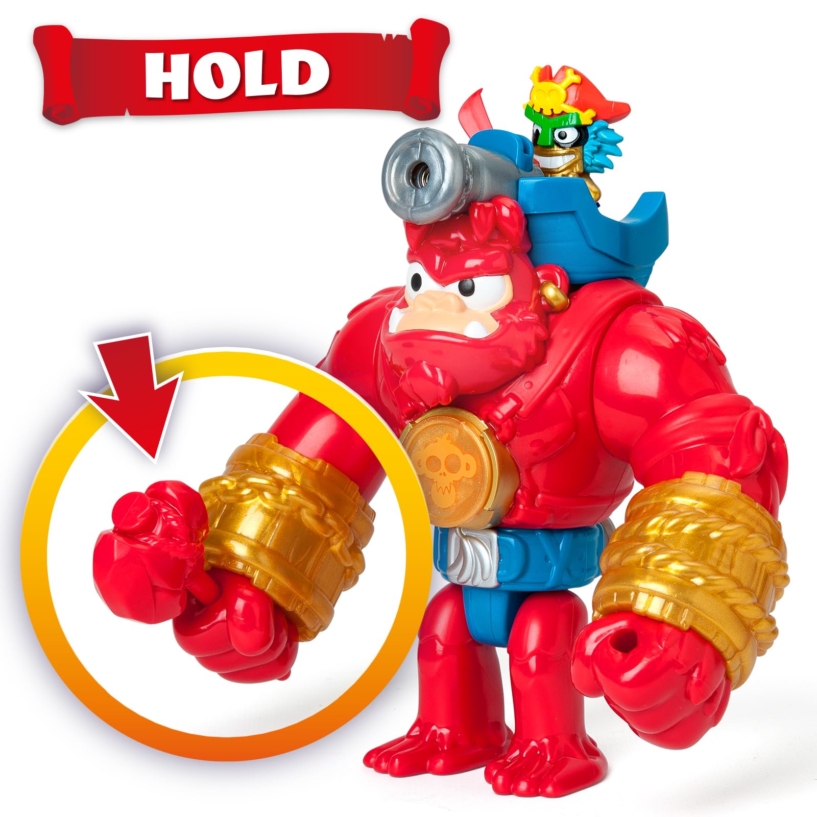 PIRATIX ADVENTURE WORLD Boom Ben Articulated Gorilla Playset | Includes Captain Jambo & Captain Bantu Figures 8