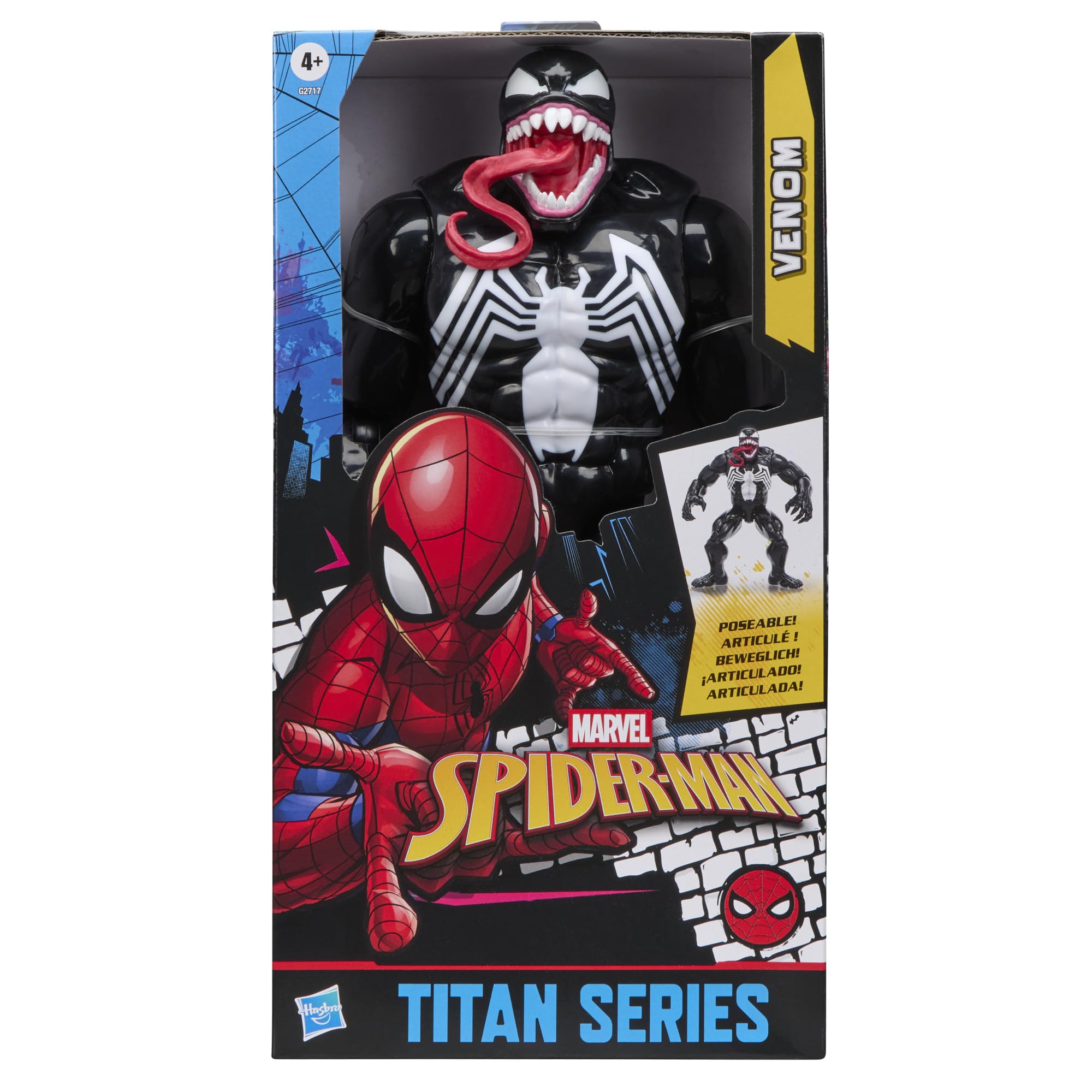 Marvel Titan Series Venom Deluxe Action Figure - 12-Inch Scale | 11 Points of Articulation 6