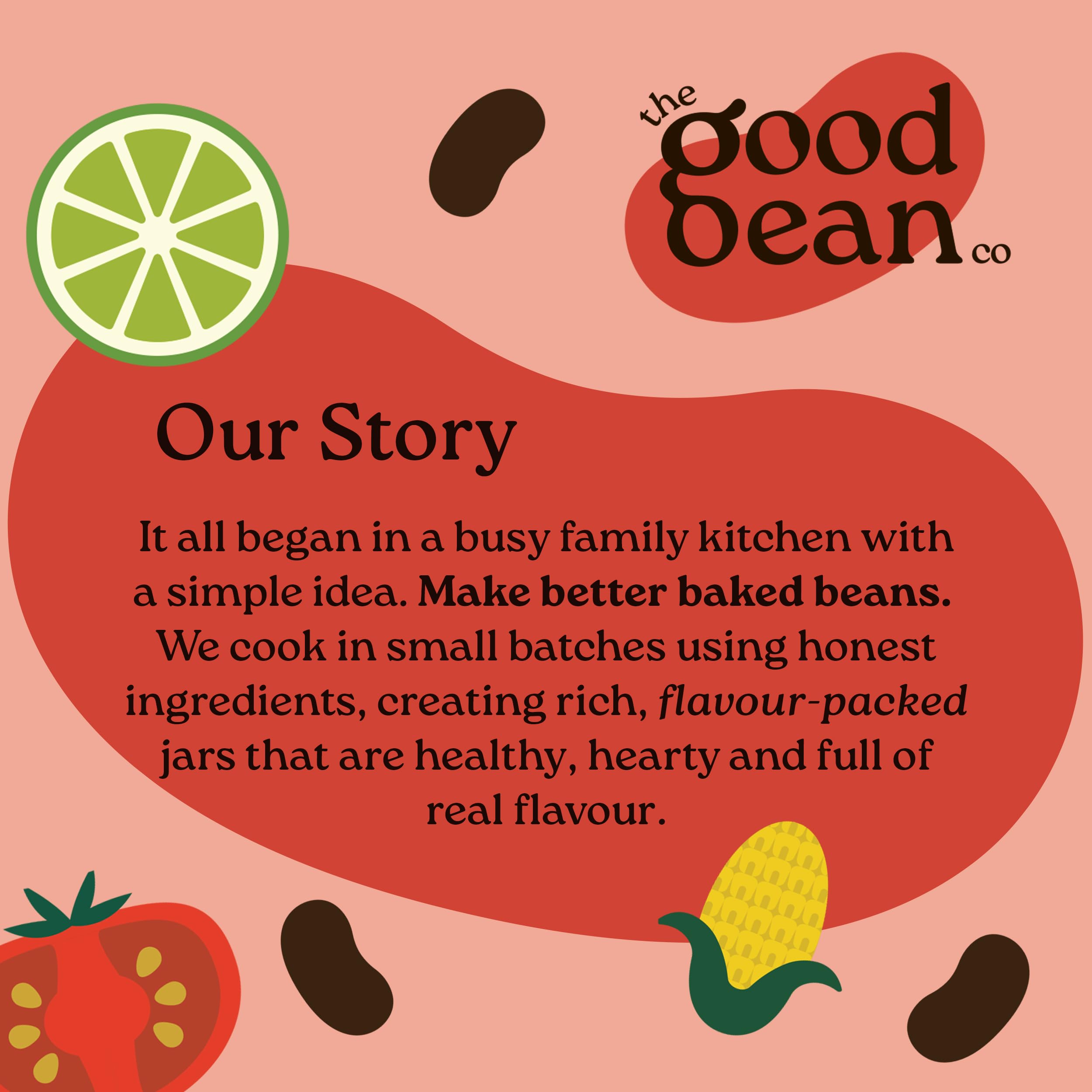 The Good Bean Company Mexican Baked Beans with Black Beans & Chilli Kick | 350g 6