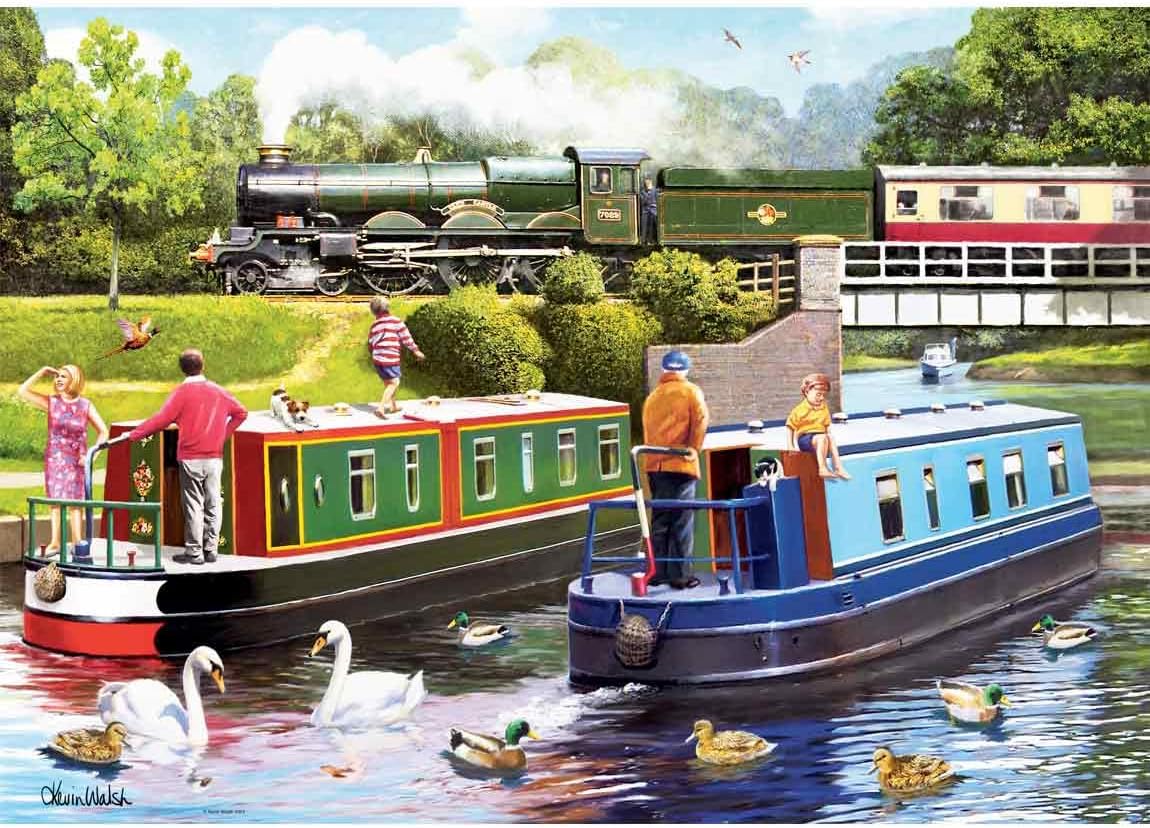 Ravensburger Leisure Days No. 10 Day on The Canal - 1000 Piece Jigsaw Puzzle