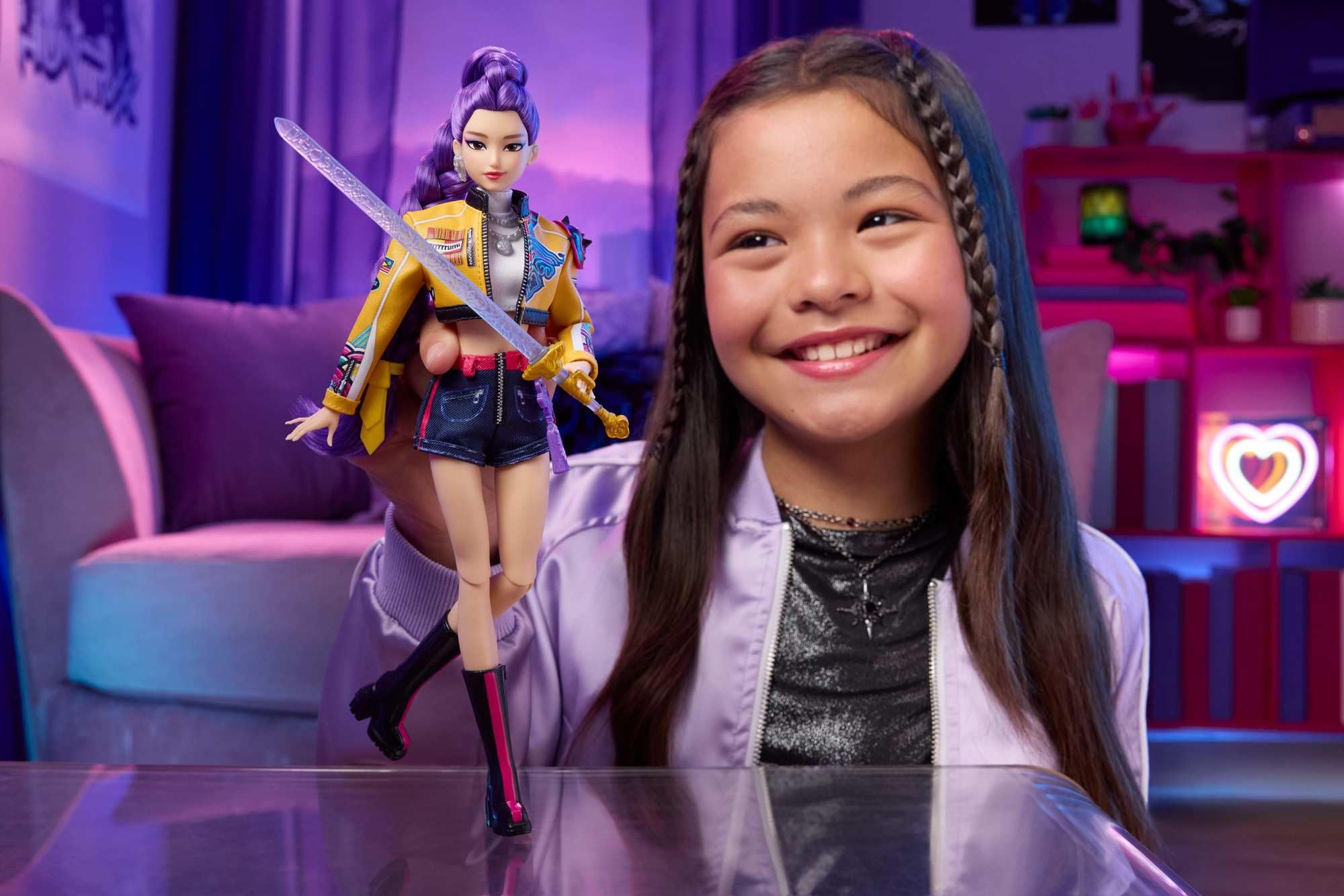 Mattel KPop Demon Hunters HUNTR/X Rumi Fashion Doll | Stage Outfit | Ages 4Y+