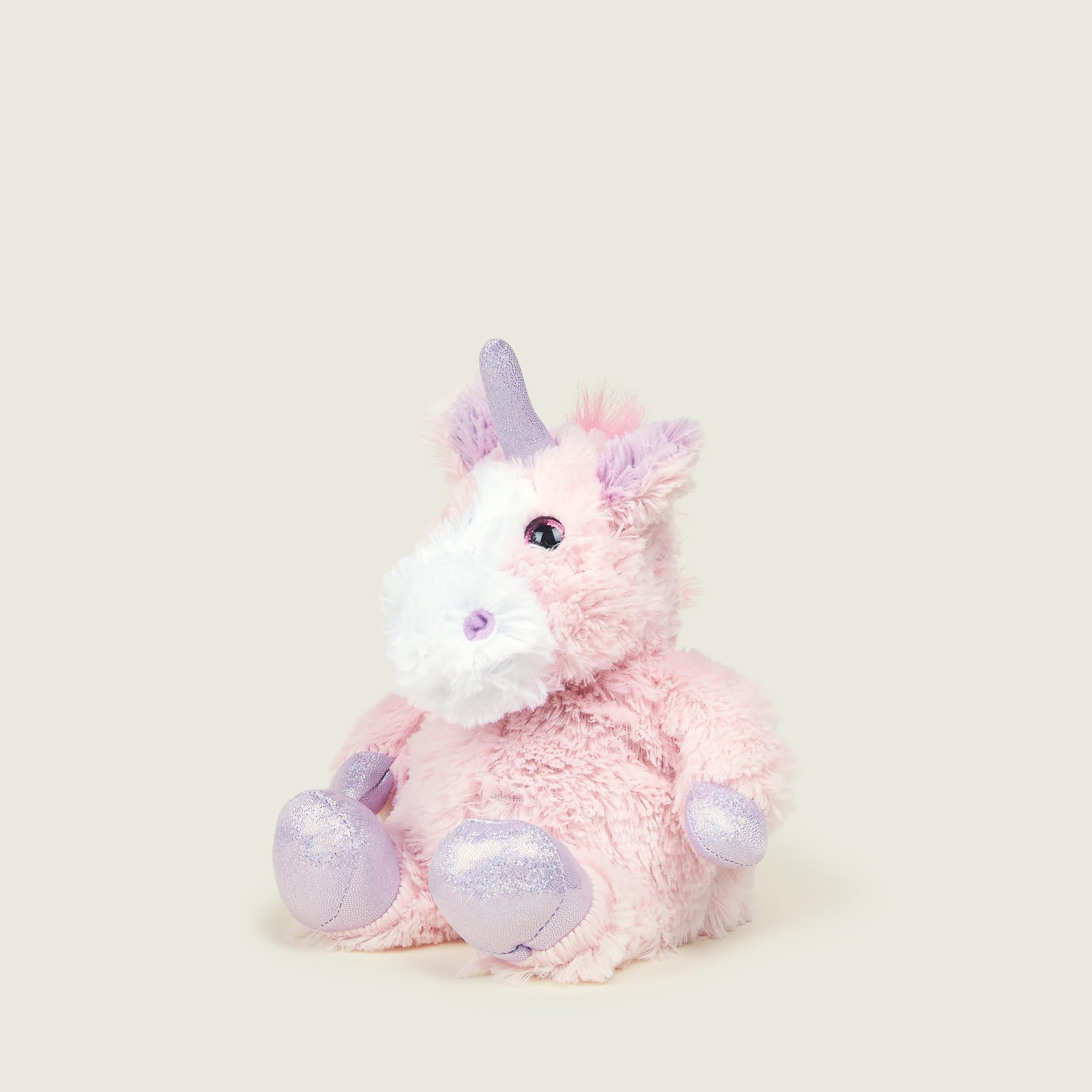 Warmies - Junior Sparkly Pink Unicorn Plush Heatable and Weighted with French Lavender Scent 5