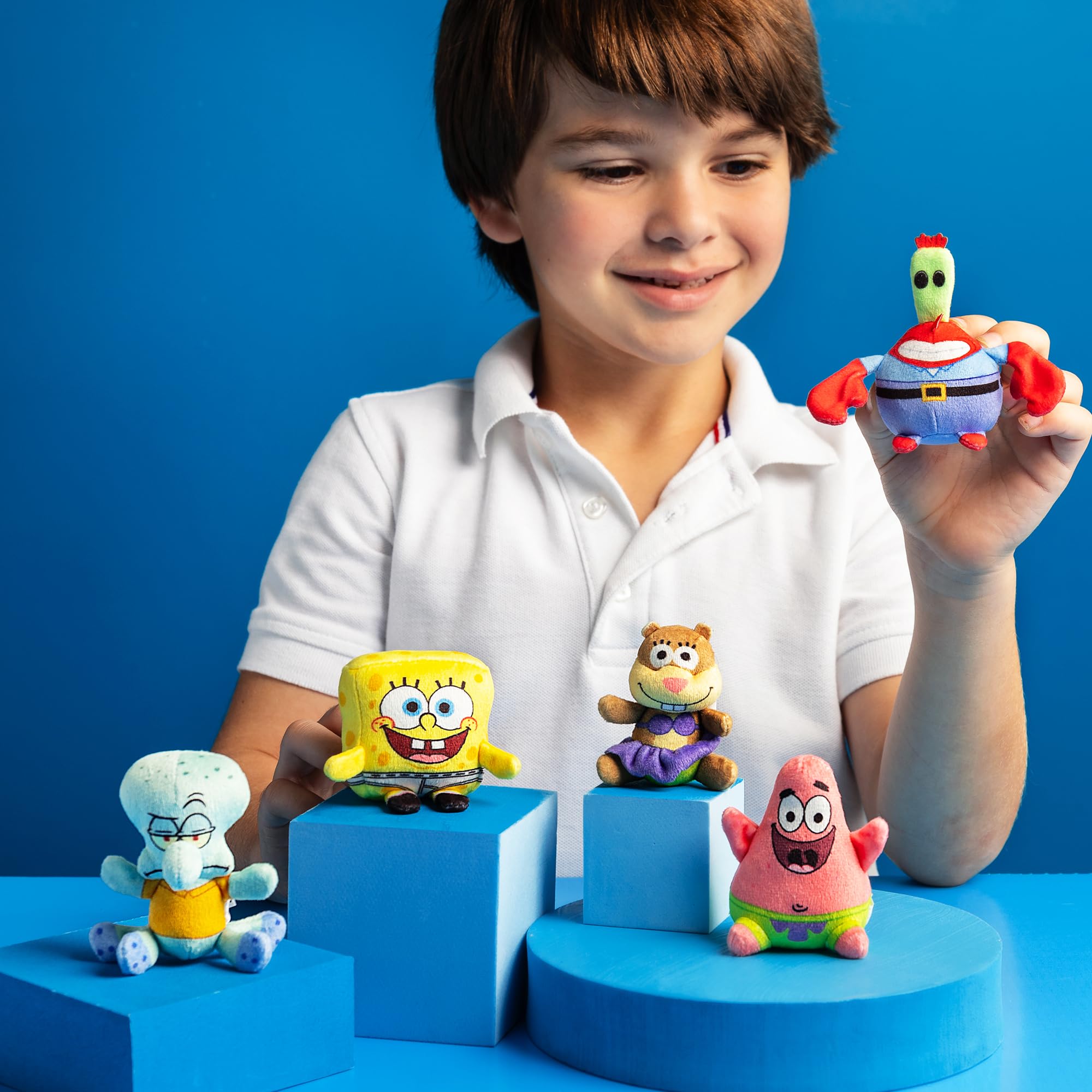 Micro Teenies SpongeBob SquarePants Collector 5-Pack - Miniature Plush Figures | Chase Characters Included 4