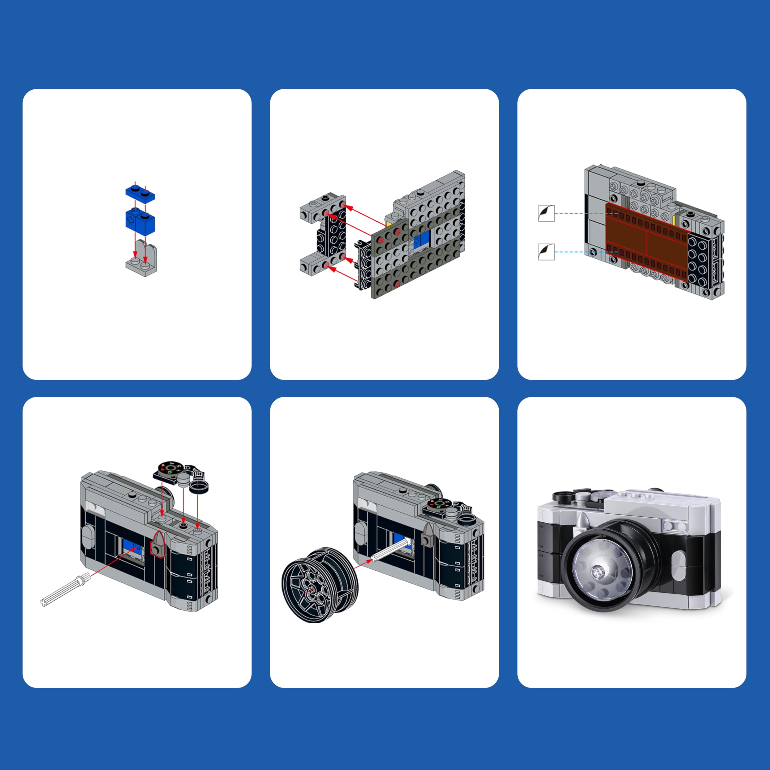 Max Build More Premium Retro Series 2 Building Set - 4 Iconic Builds | Compatible Bricks 7