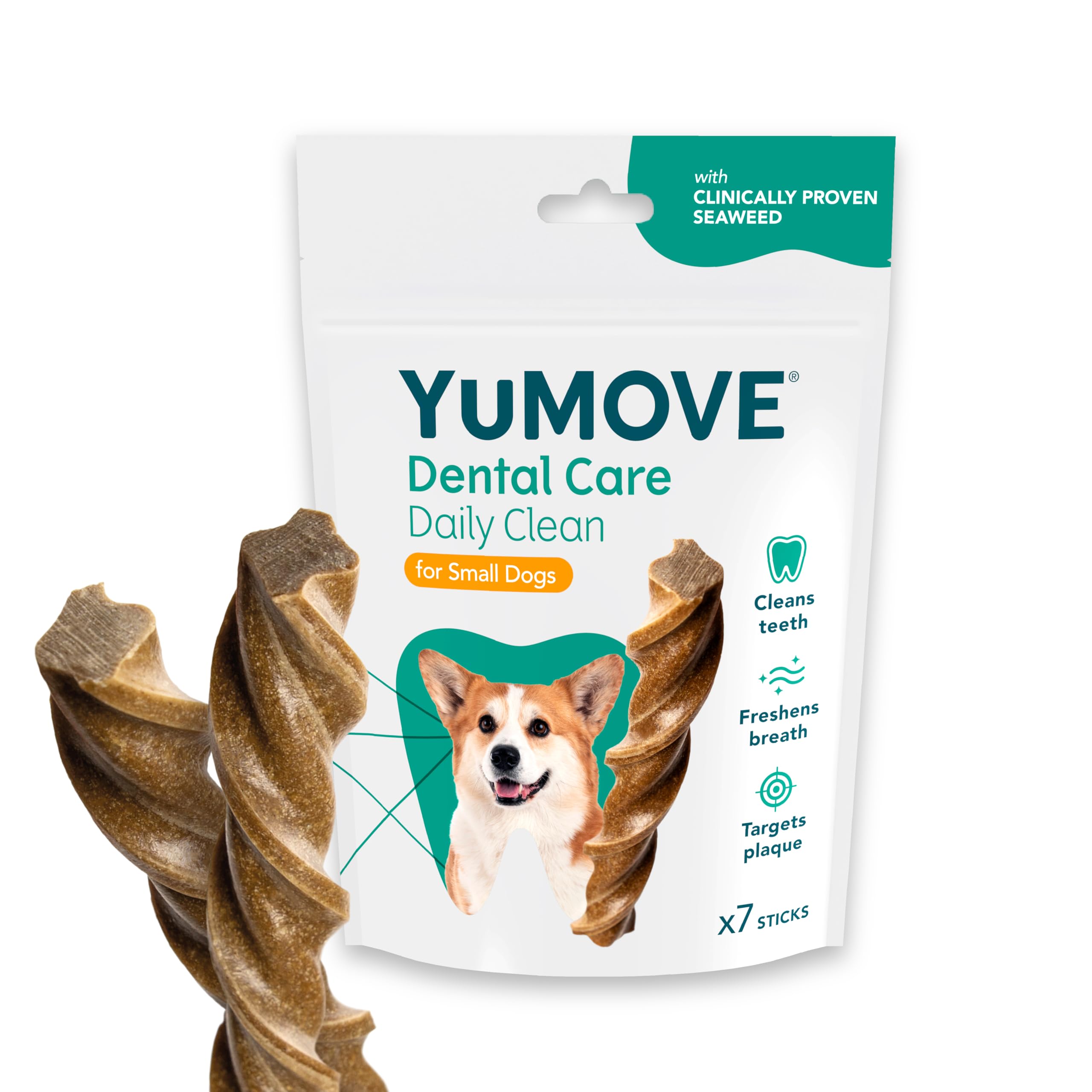 YuMOVE Daily Clean Dental Sticks for Small Dogs - Cleans Teeth & Freshens Breath | 7 Pack 1