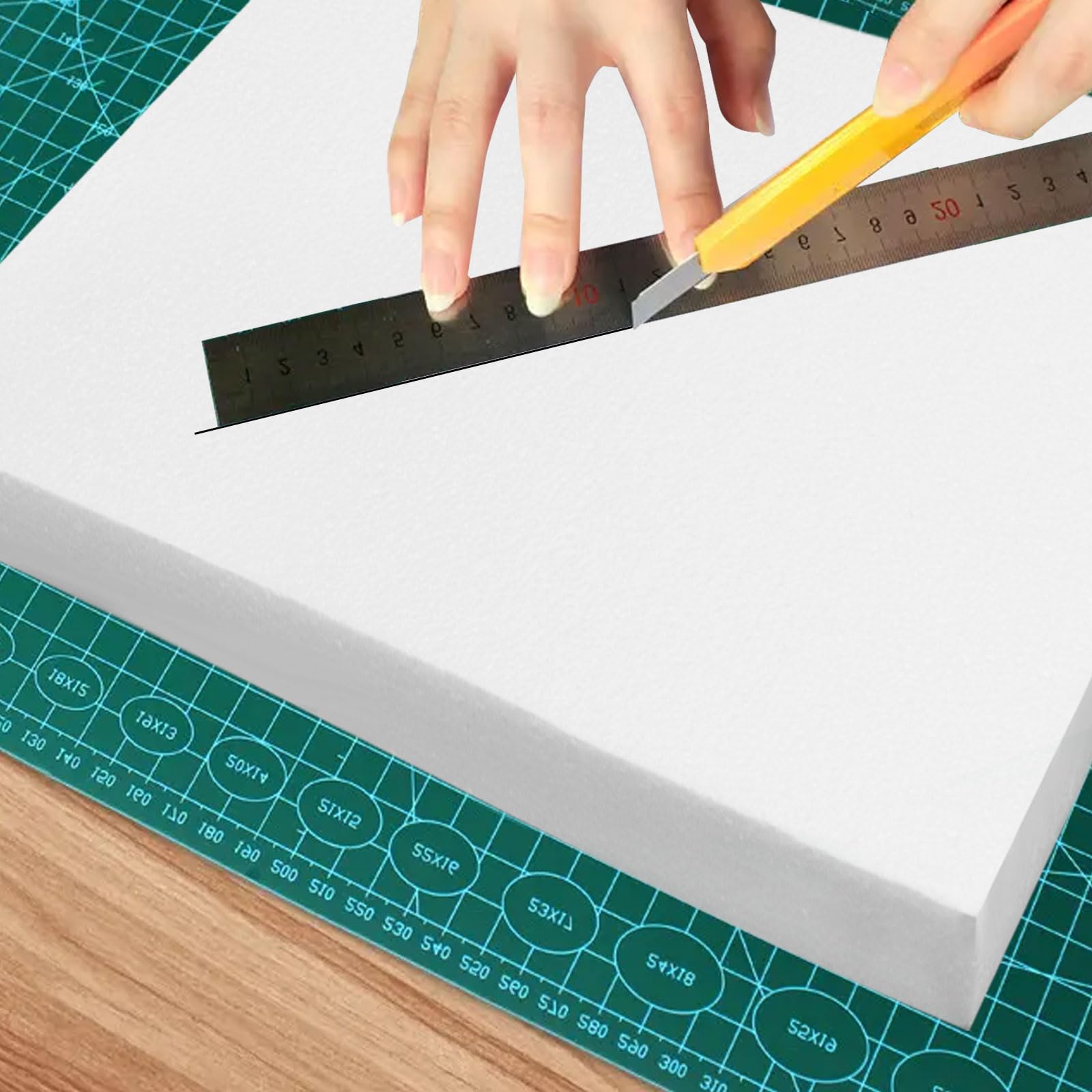 ASelected Foam Boards - 12 Pack | 30x30x2cm | White Polystyrene 4