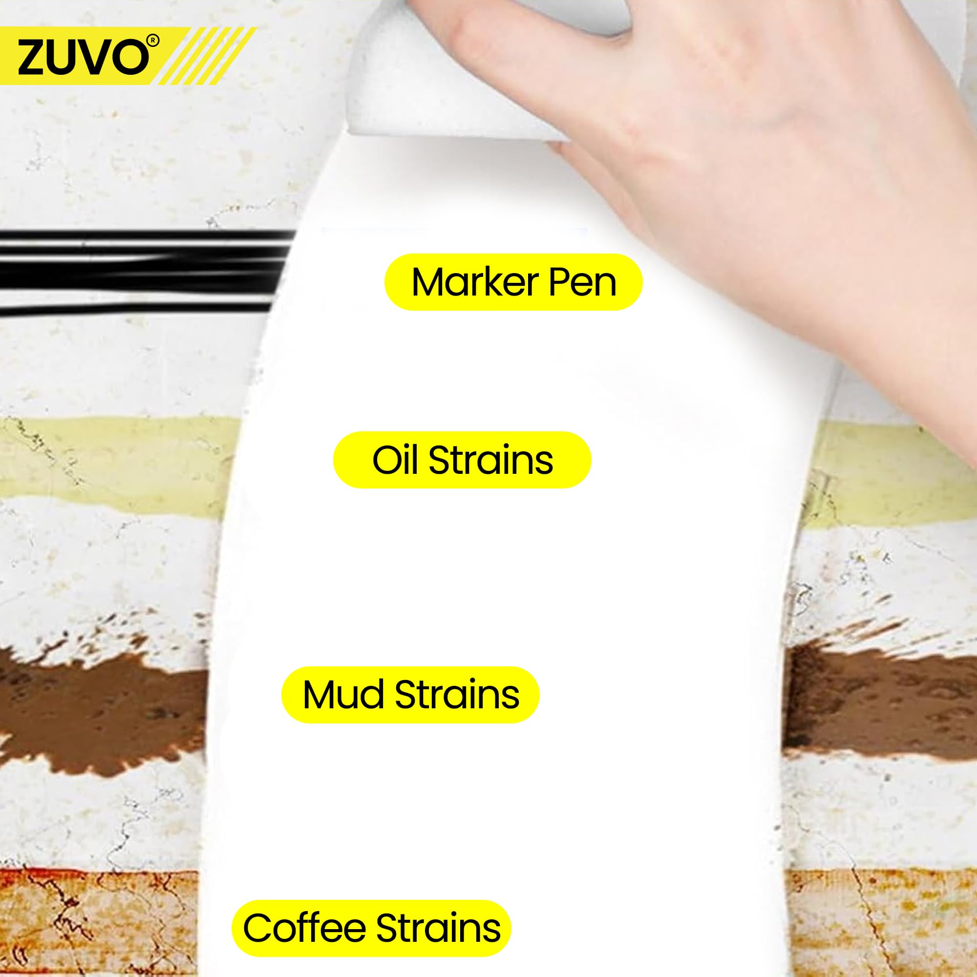 Zuvo Magic Eraser Sponge - Heavy-Duty Cleaning | 12-Pack | Melamine 7