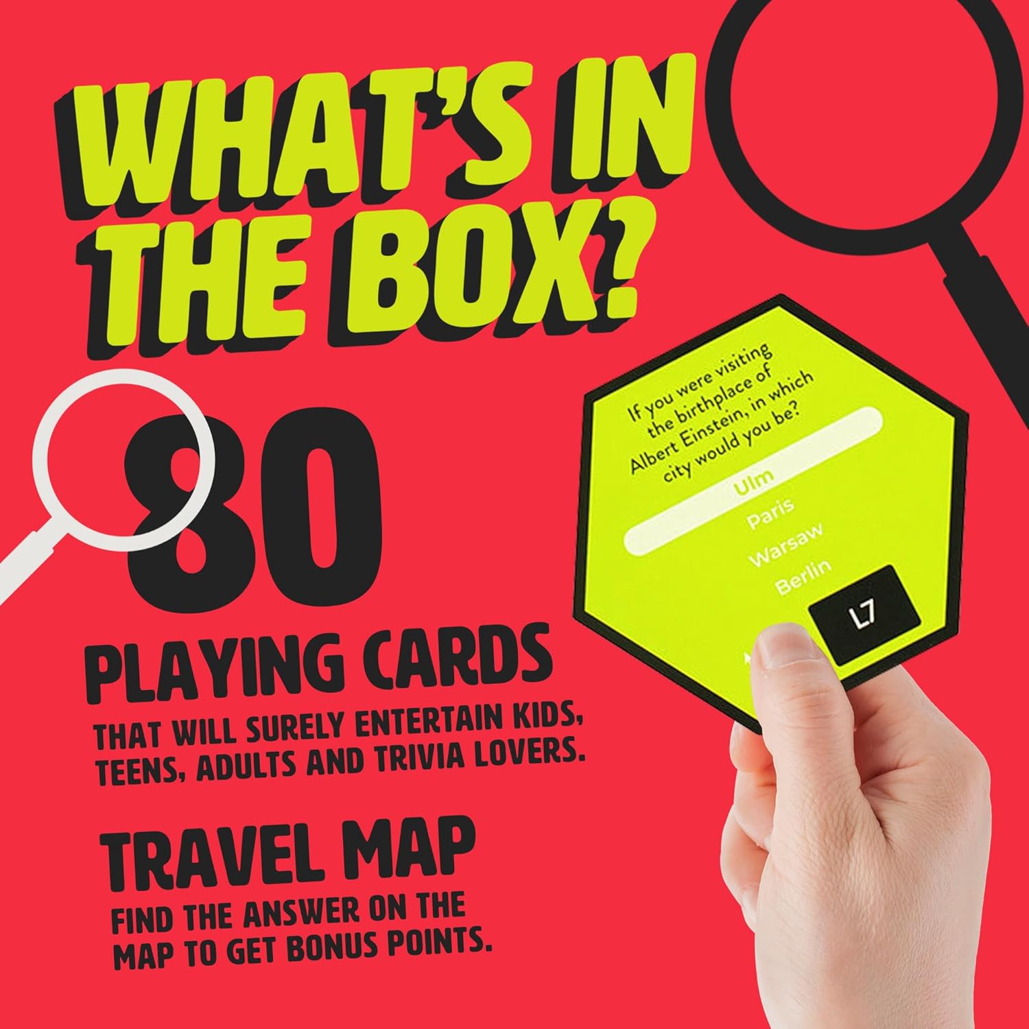 Ginger Fox Where On Earth Trivia Card Game for Ages 8+ 3