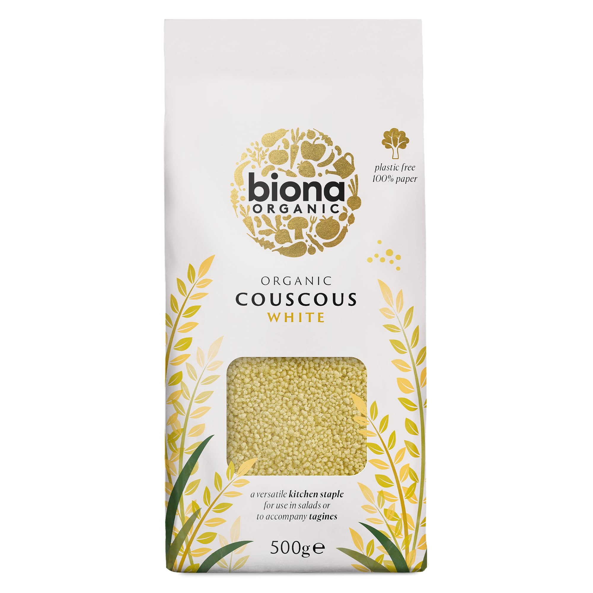 Biona Organic Cous Cous - Italian Durum Wheat | 500g | Ready in 5 Mins 1