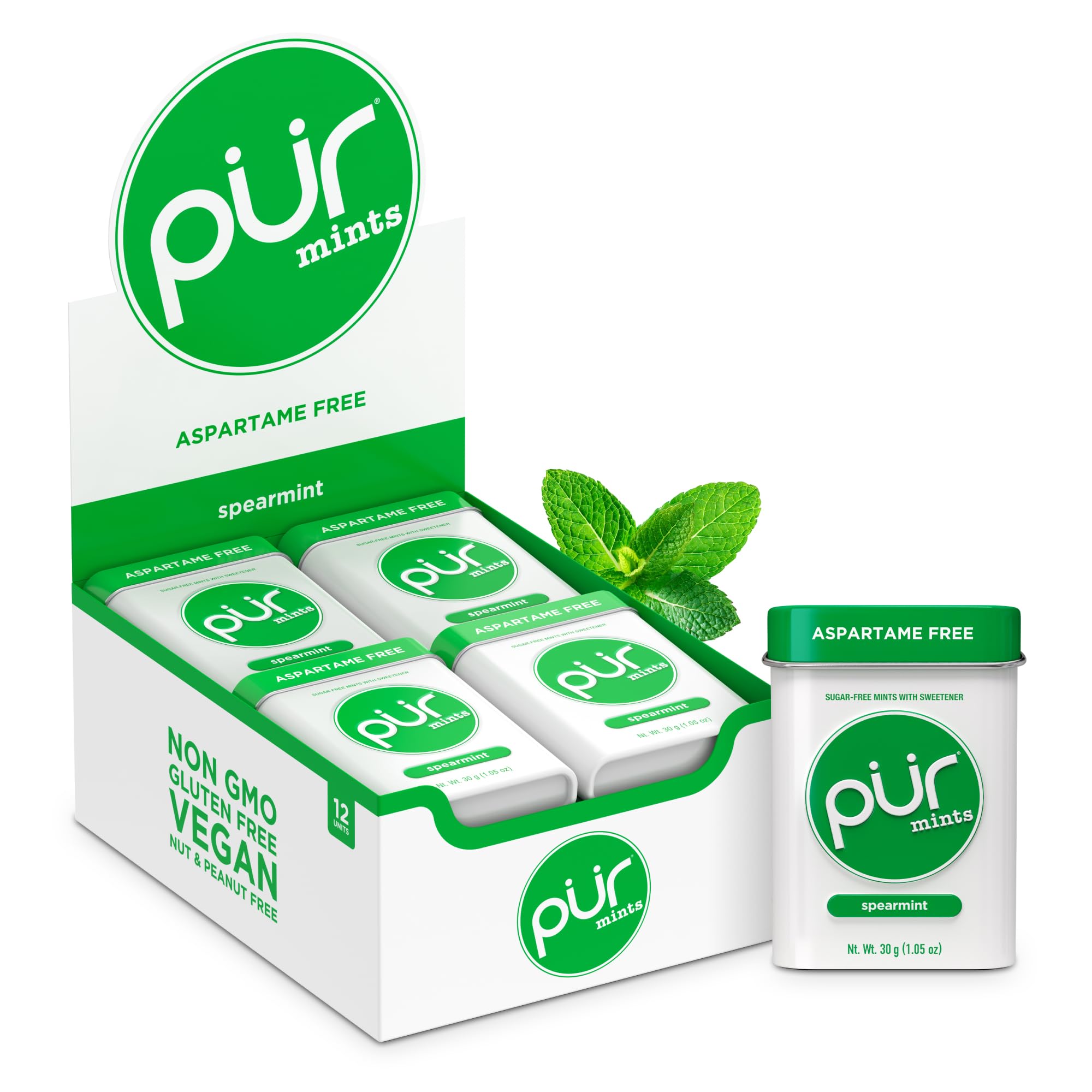 PUR - Spearmint Sugar-Free Mints (360g) 1