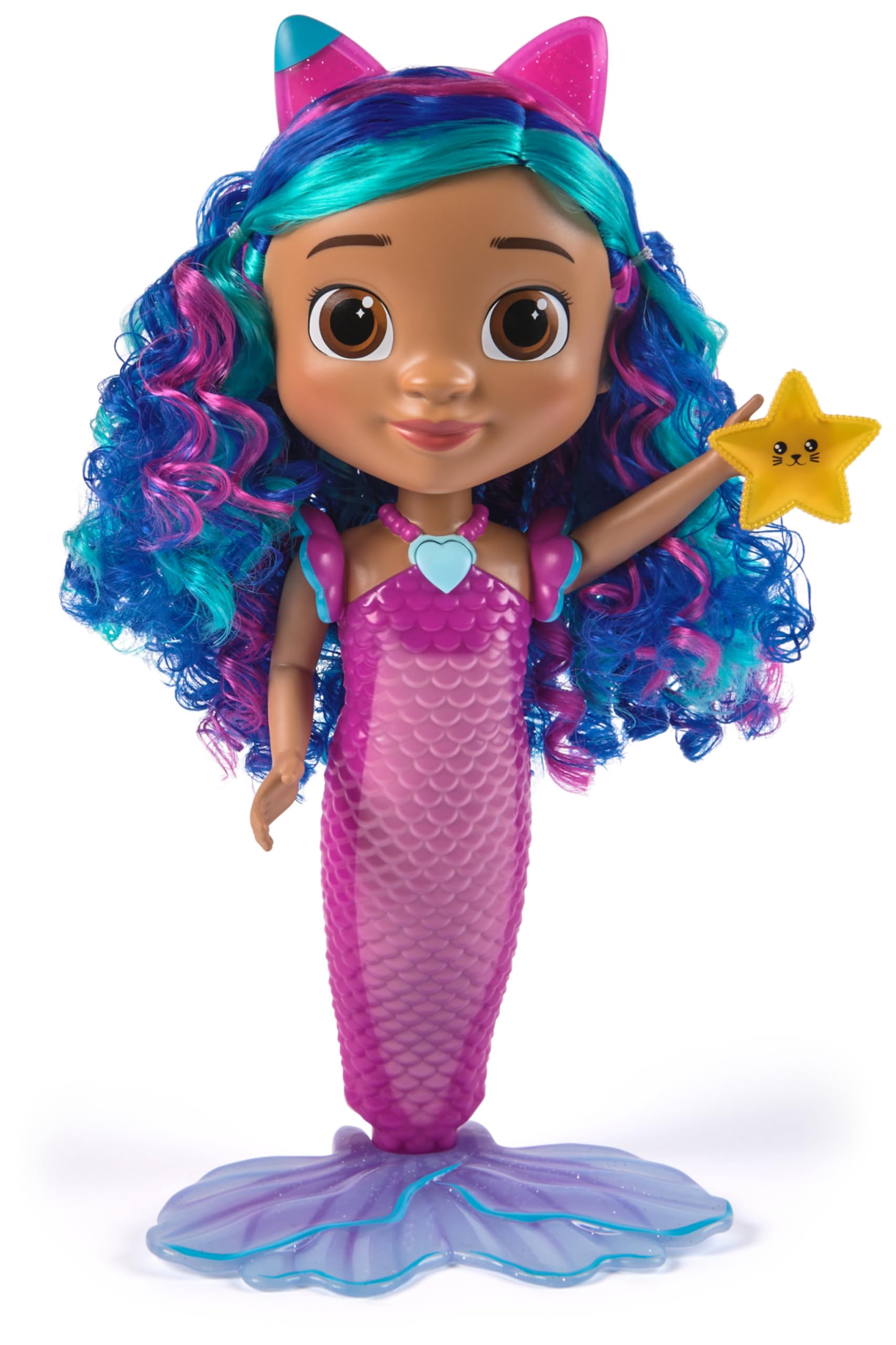 Mermaid Gabby Doll - Light-Up Heart & Color-Changing Tail for Kids 3+ 2