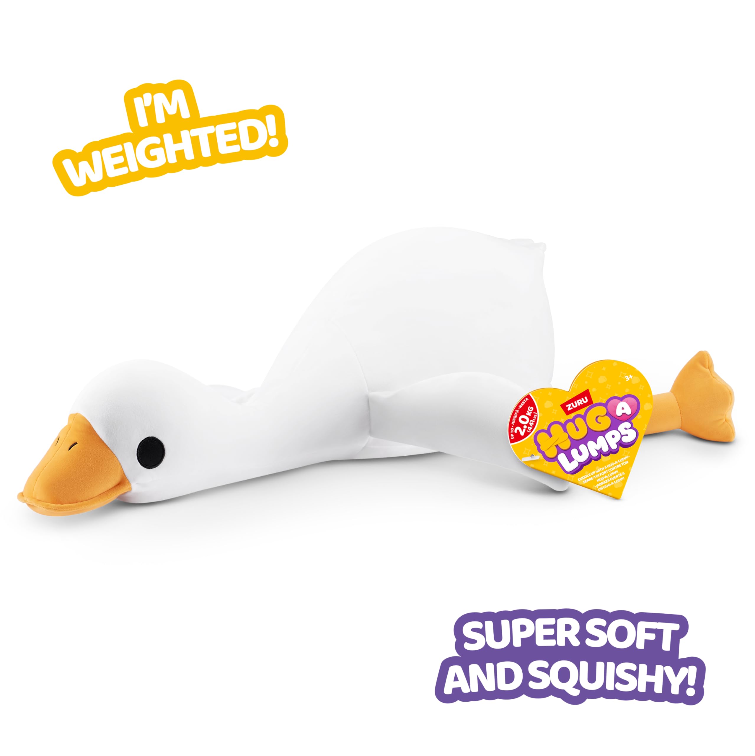 Hug-A-Lumps Plush Goose (Mav) - Large Weighted Comfort Toy | 2kg | Super-Soft Cotton 3