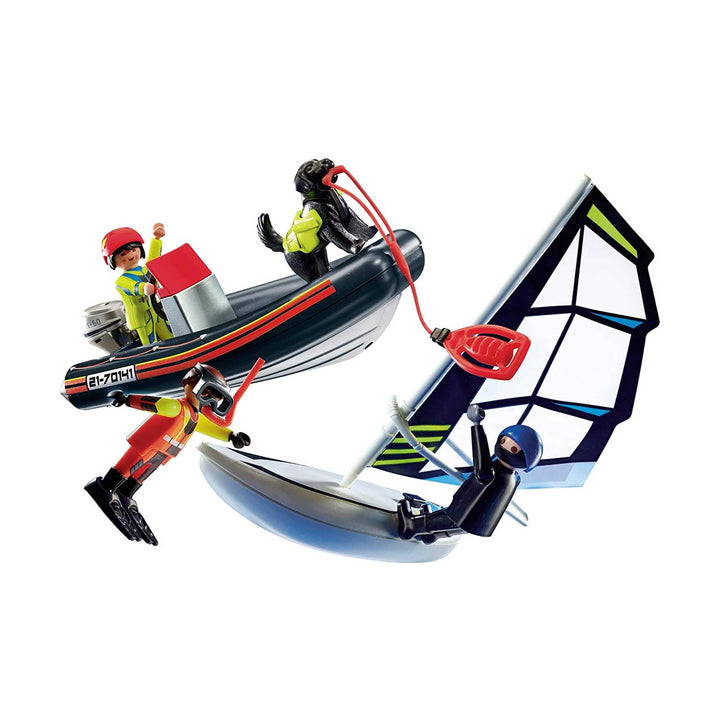 PLAYMOBIL City Action 70141 Seenotrettung: Wasserrettung mit Hund, ab 4 Jahren