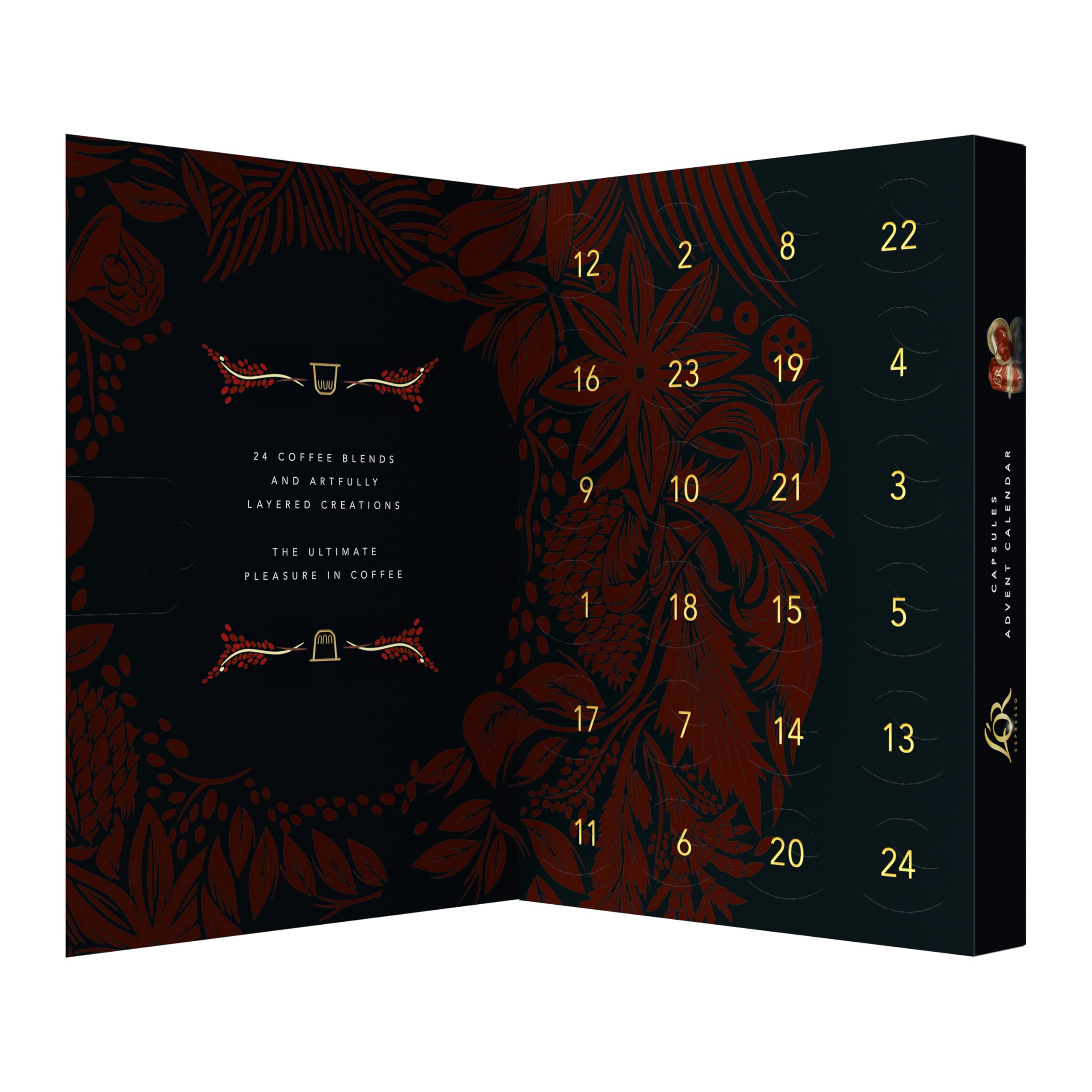 L'OR Coffee Pod Advent Calendar - 24 Capsules for Nespresso Original & L'OR BARISTA 10