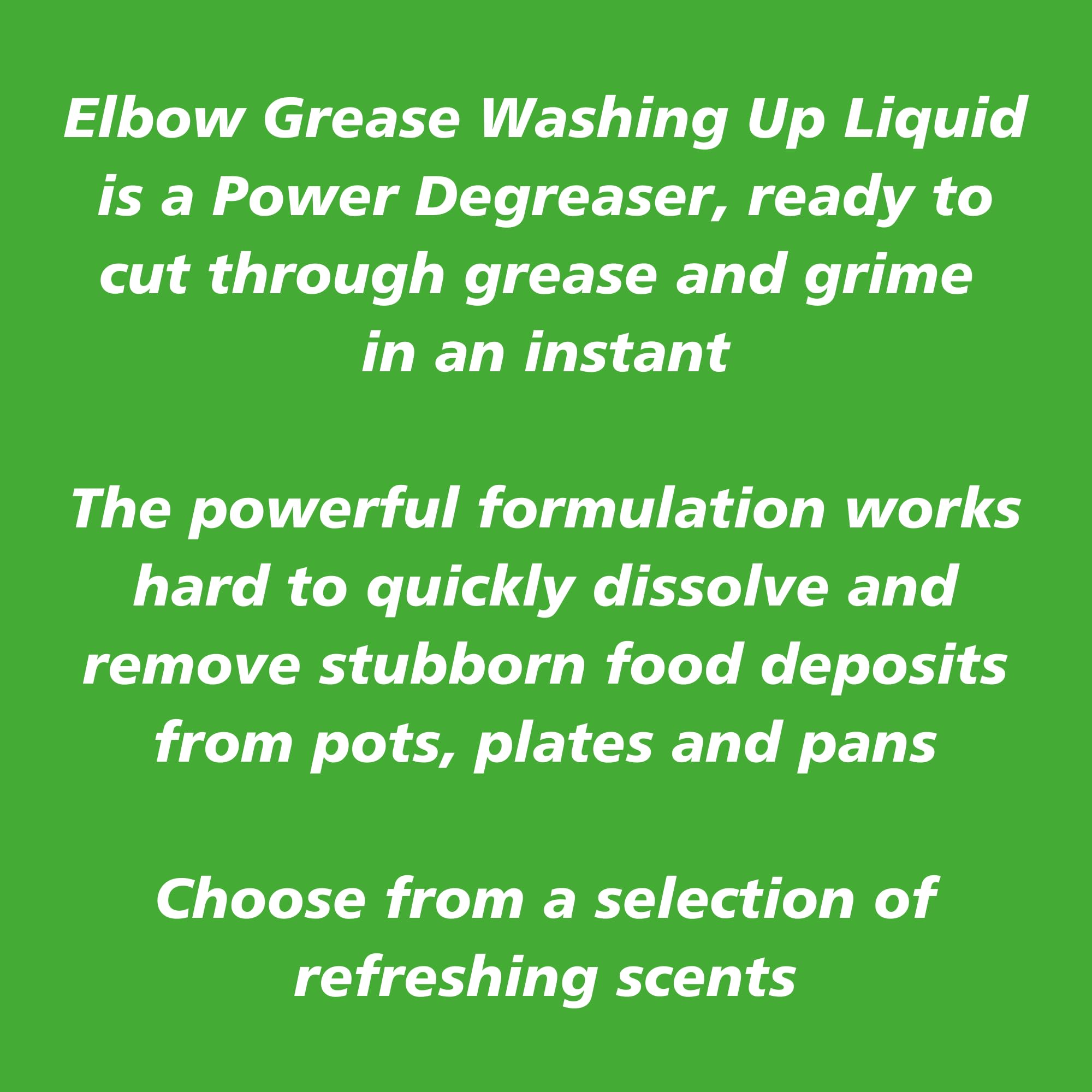Elbow Grease - Washing Up Liquid Power Degreaser 600ml 3