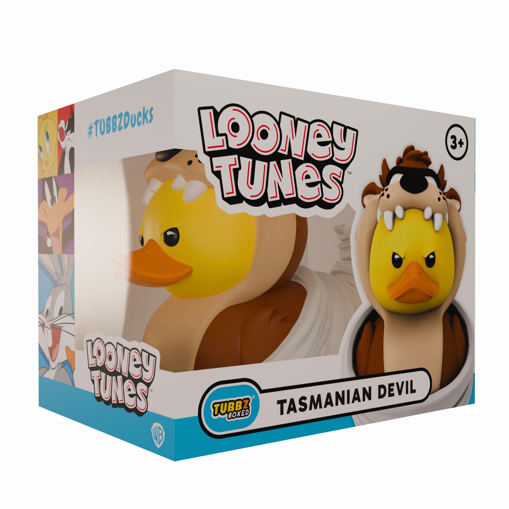 TUBBZ Looney Tunes - Tazmanian Devil Cosplaying Rubber Duck Collectible Figure | 3.54 in