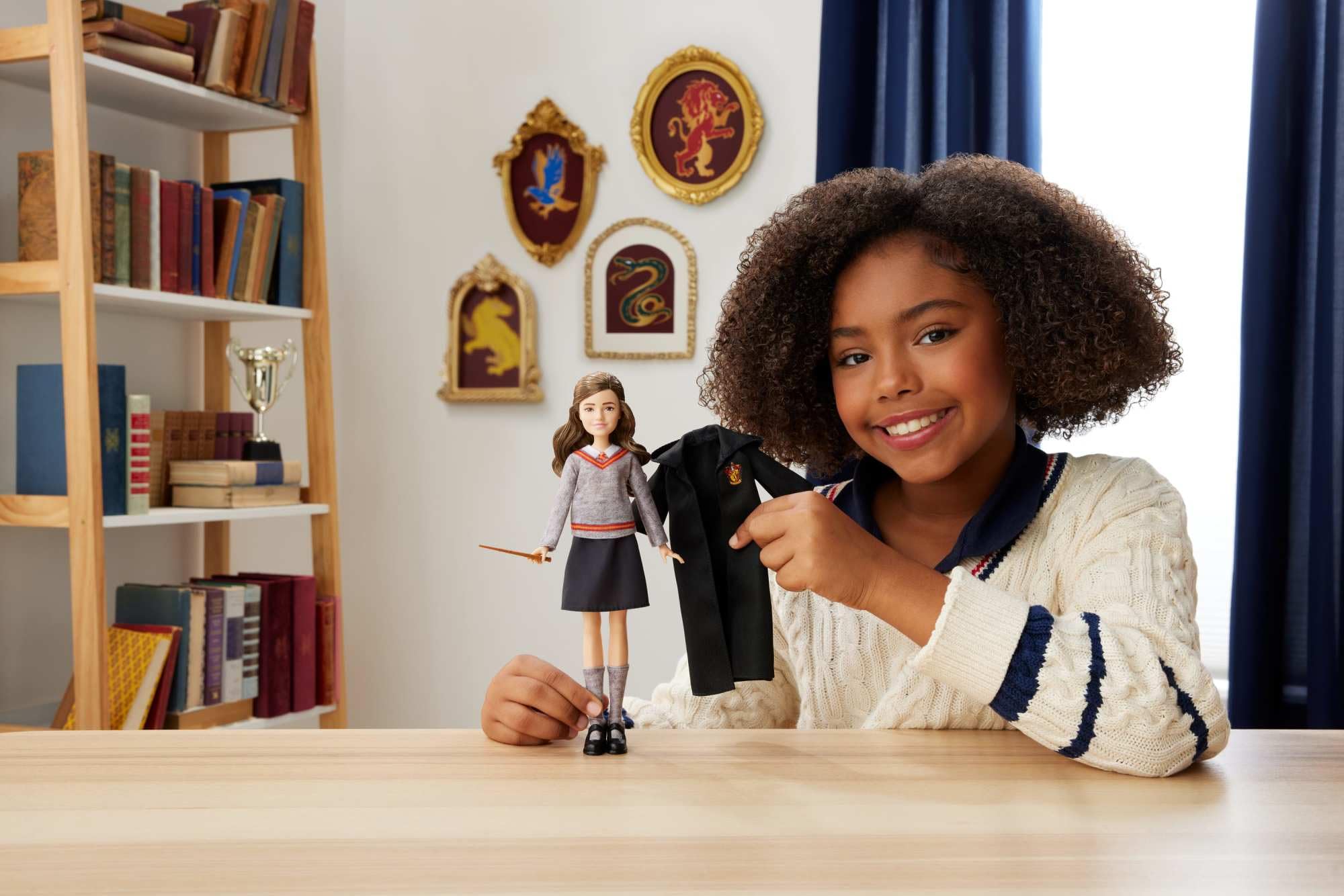 Mattel Harry Potter Hermione Granger Fashion Doll 26 cm with Wand and Removable Uniform | JGM19