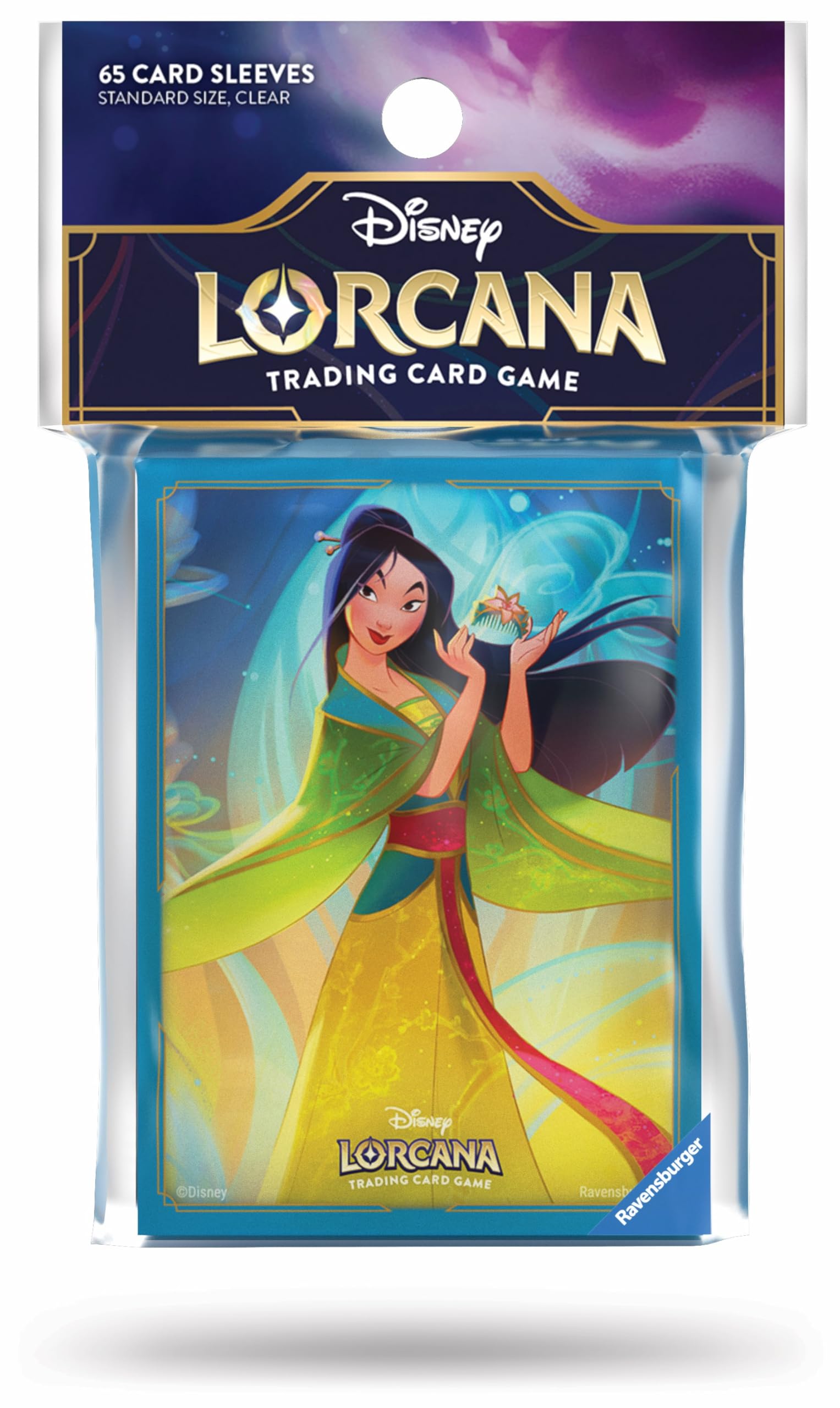 Ravensburger Disney Lorcana Trading Card Game - 65 Mulan Card Sleeves Set 6