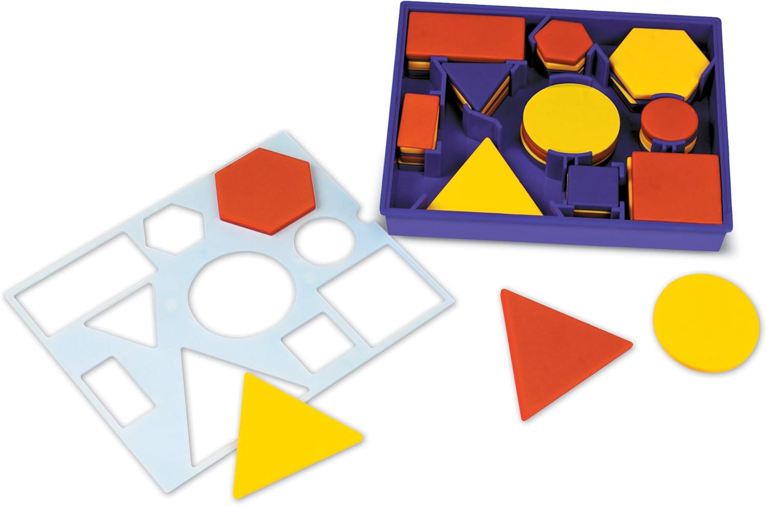 Learning Resources Attribute Blocks Set - Educational Math Playset for Ages 5-9