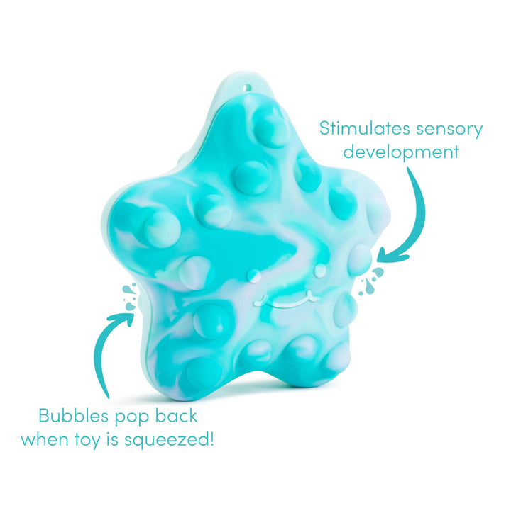 Munchkin® Pop Squish Popping Bath Toy - Starfish Sensory Fidget for Toddlers 12M+