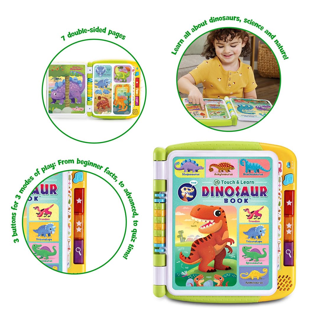 LeapFrog Touch & Learn Dinosaur Book - Interactive Educational Toy for Ages 3+ 2