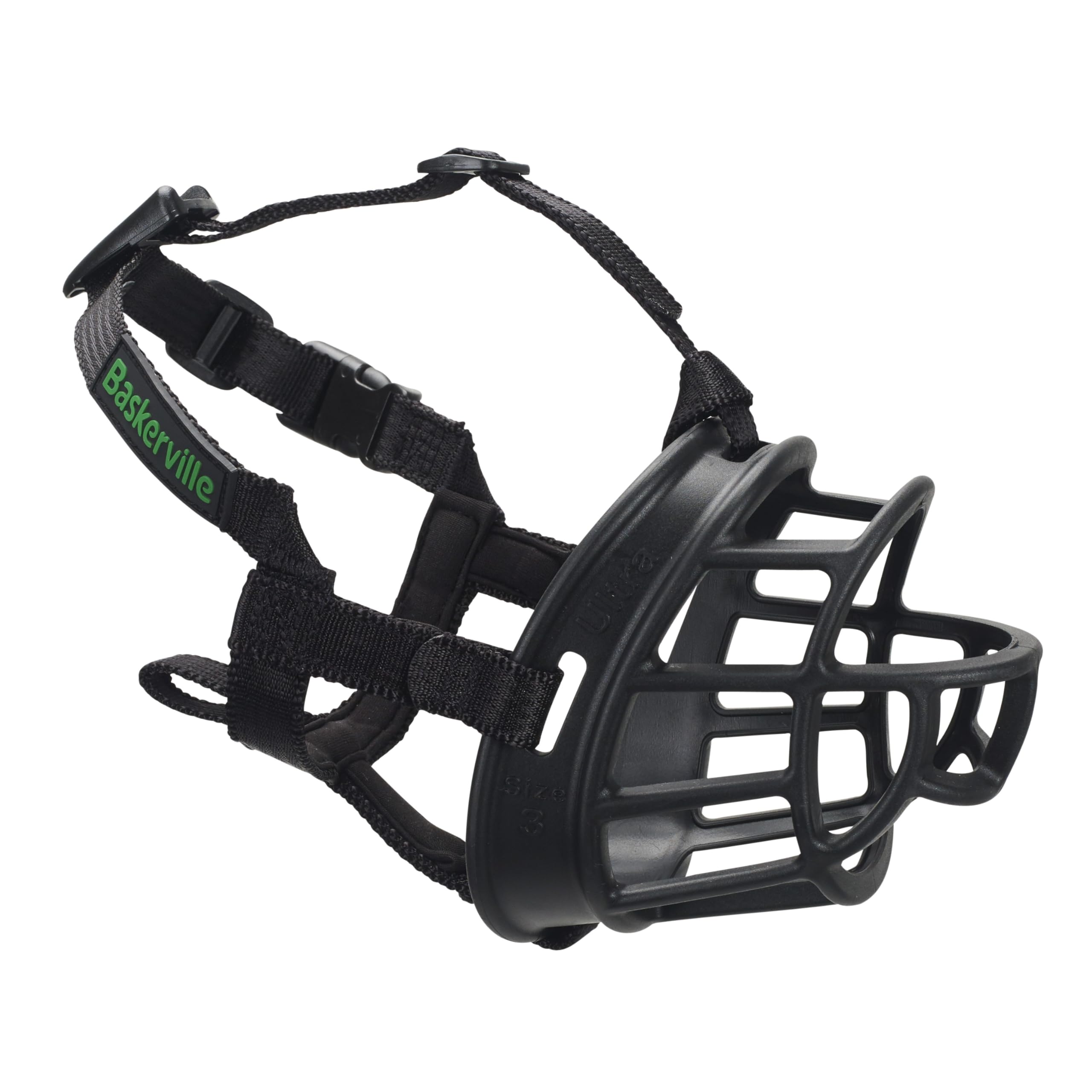 Baskerville ULTRA Muzzle - Patented Humane Design, Breathable, TPR Material, Size 1 1