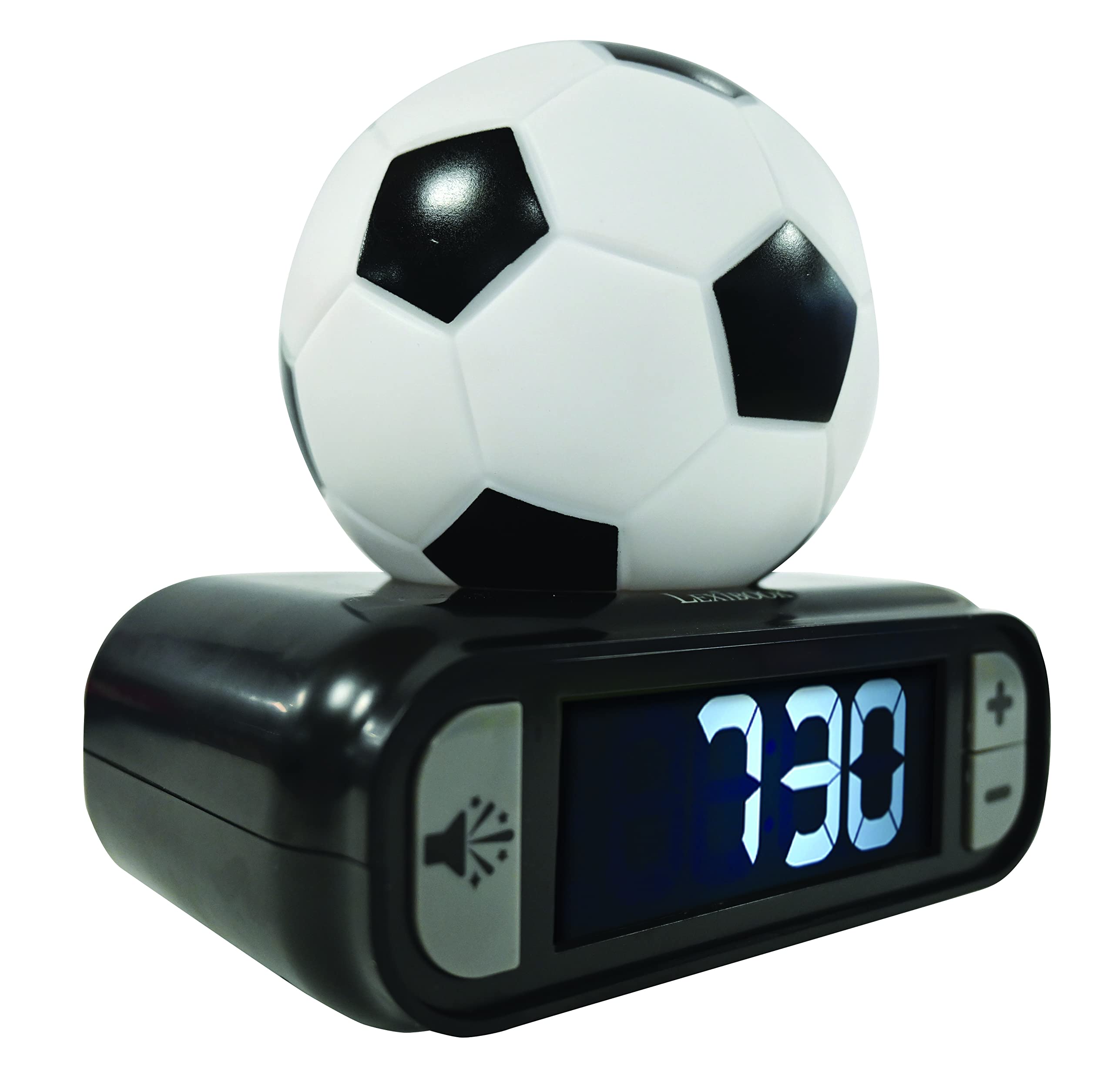 LEXIBOOK Digital Alarm Clock with Night Light - Soccer Ball Design, Snooze & Light-Up Features 8