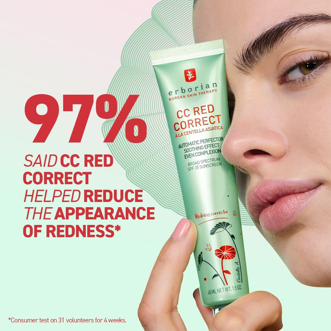 Erborian CC Red Correct with Centella Asiatica - Imperfection-Covering Cream (0.2 g) 6