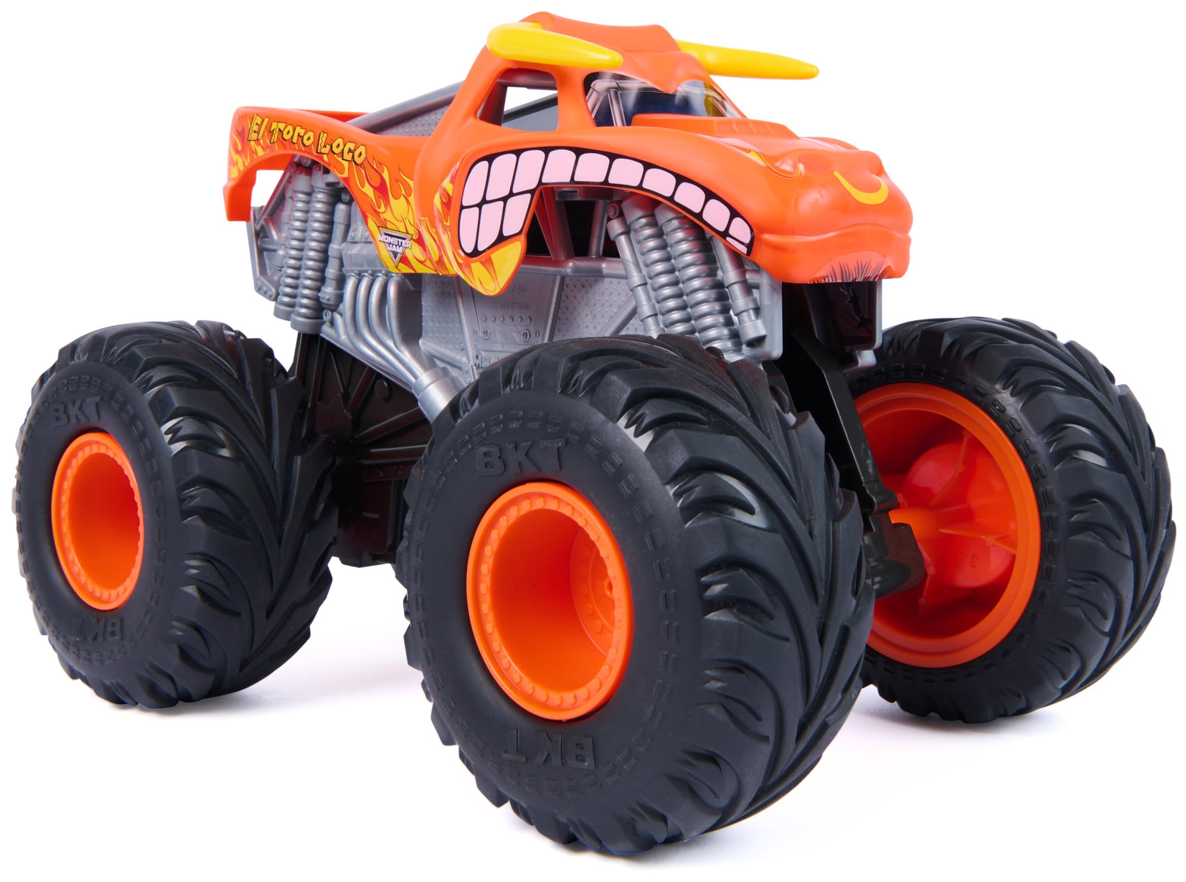 Monster Jam Rev ‘N Roar El Toro Loco 1:15 Scale Monster Truck with Sound Effects | 4WD