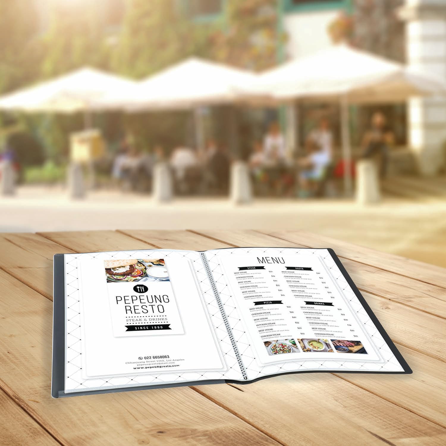 Europel OPUS 2 Display Book - A4 Size, 10 Pockets | Dark Grey Polypropylene 5