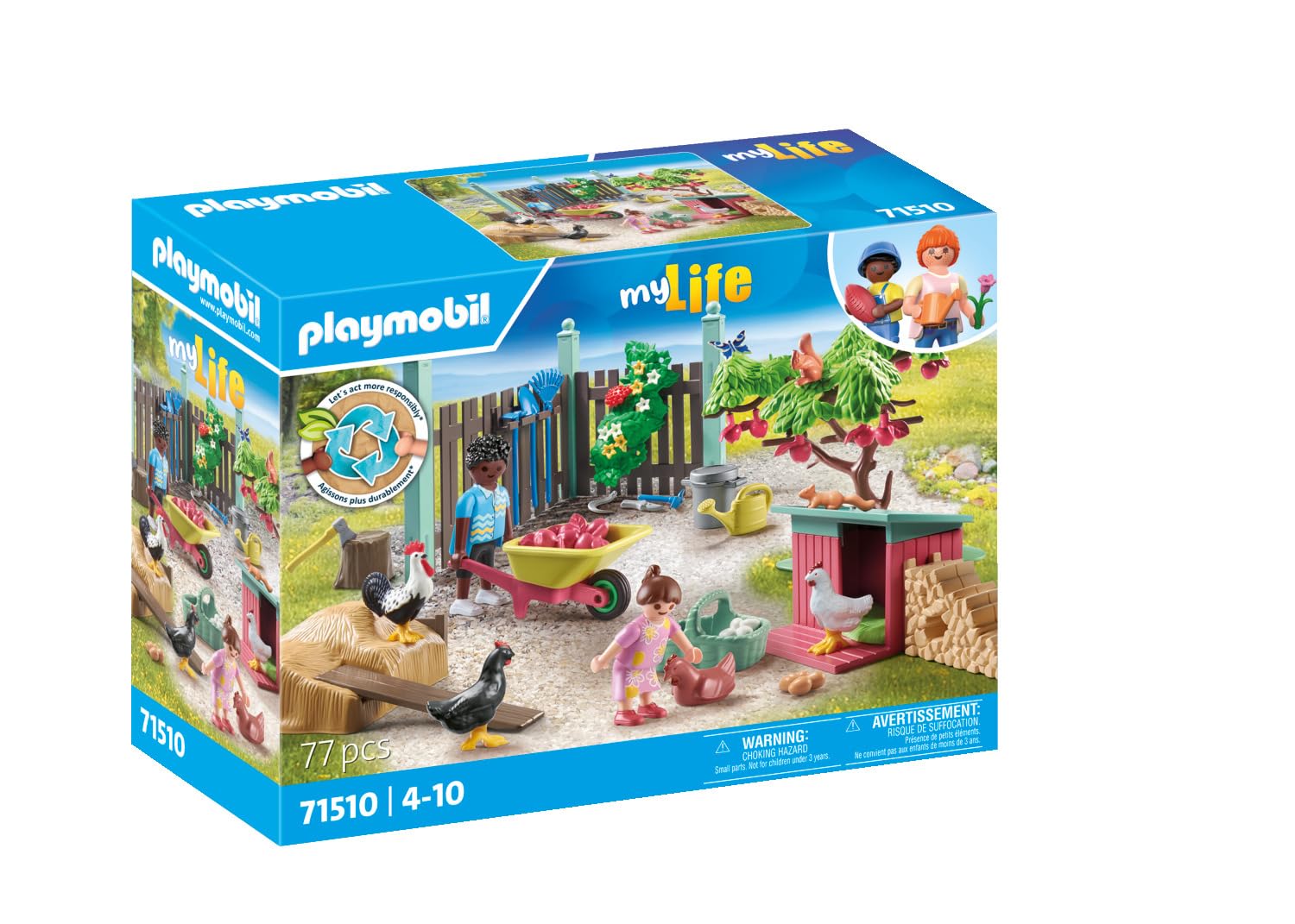 Playmobil Little Chicken Farm Playset - Ages 4+ | 77 Pieces | 2-4 Players 2