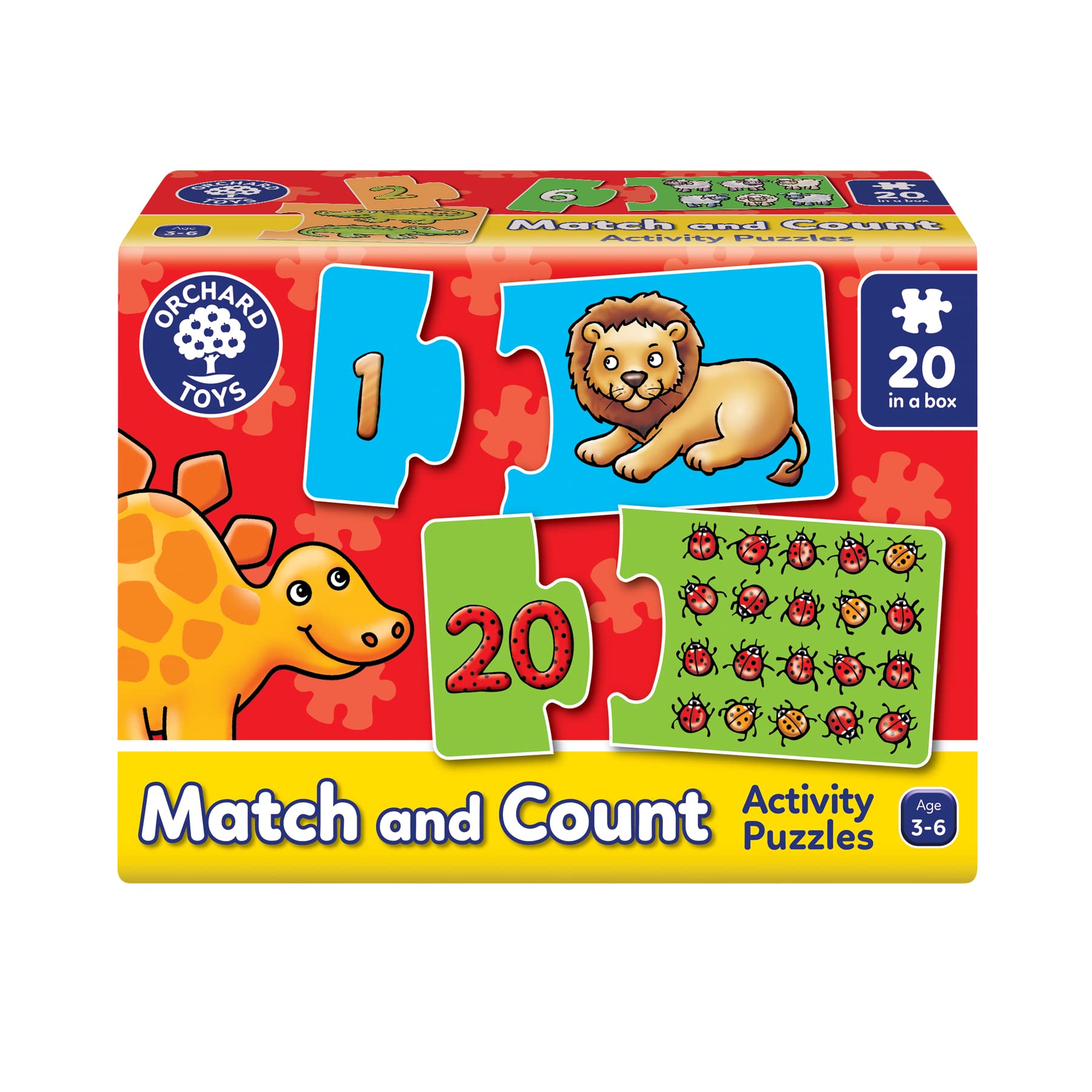 Orchard Toys Match and Count Jigsaw Game - First Number Puzzles for Ages 3+ 6