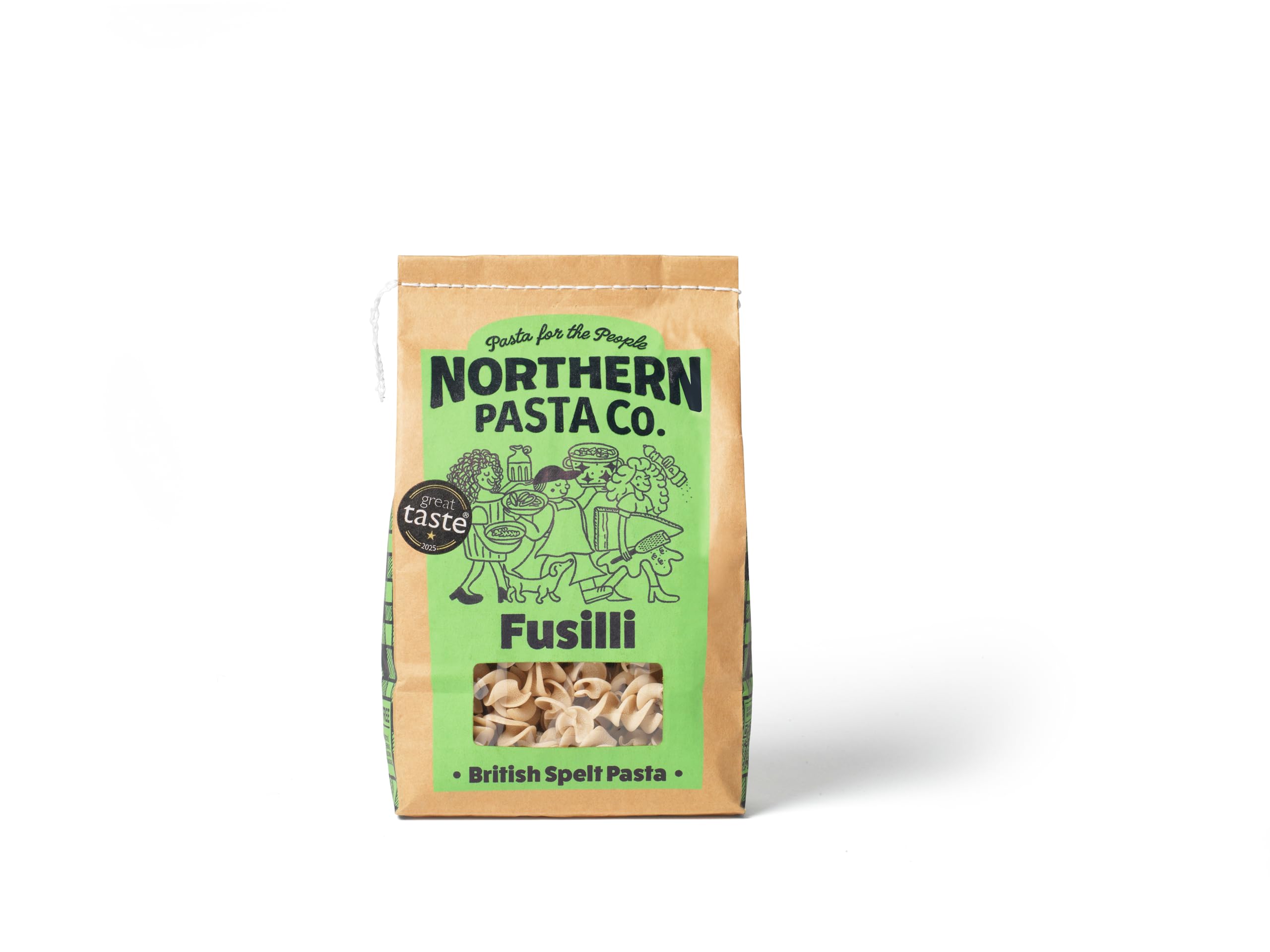 Northern Pasta Co Fusilli Pasta - 360g | Spelt & Wheat Semolina | Made in UK