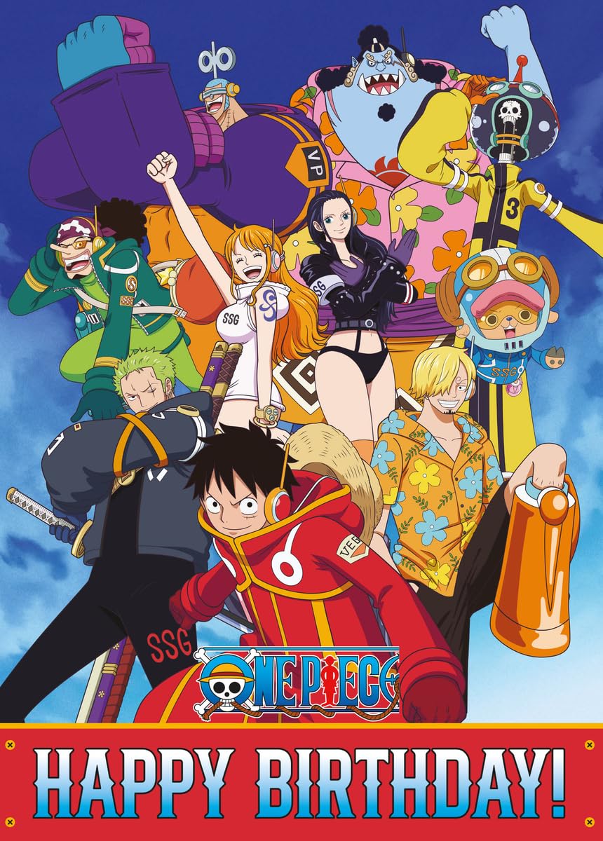 Danilo Promotions LTD One Piece Birthday Card - Adventure Awaits Design | Standard Size | Unisex-Adults, Unisex-Kids 1