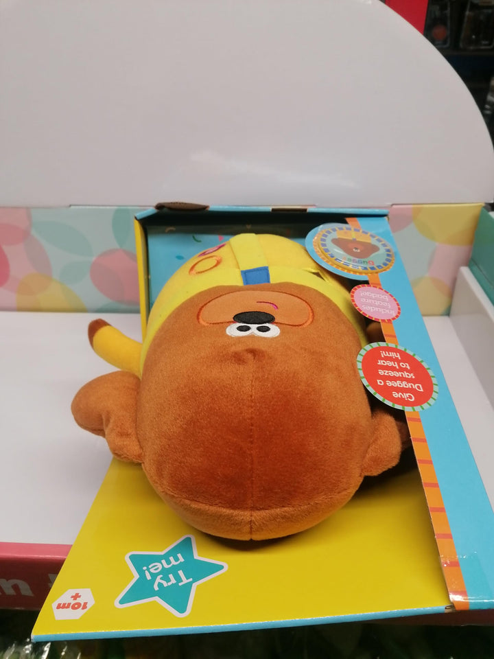 Peluche que habla de Hey Duggee